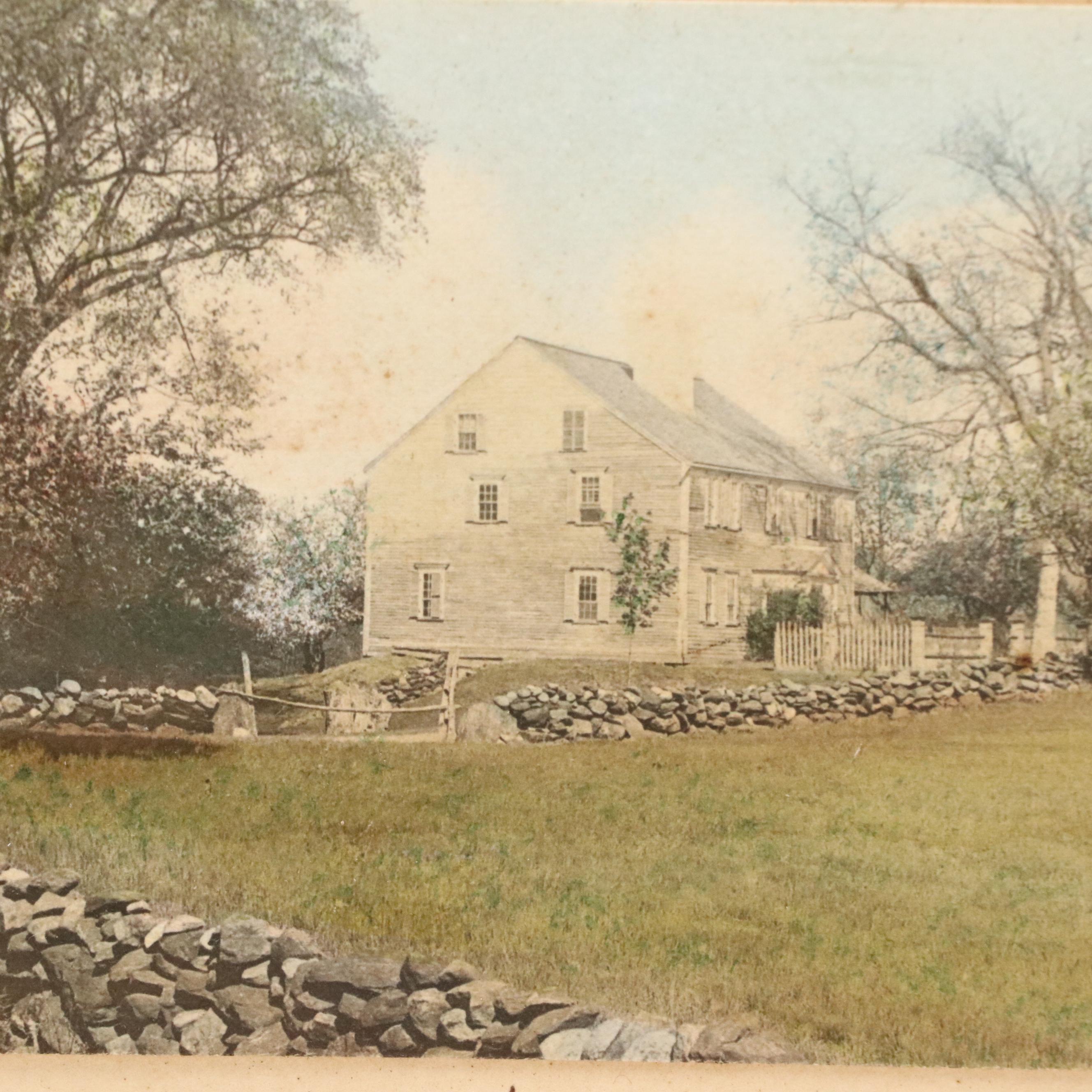 Wallace Nutting Hand-Colored Platinum Photographs "The Swimming Pool" and More
