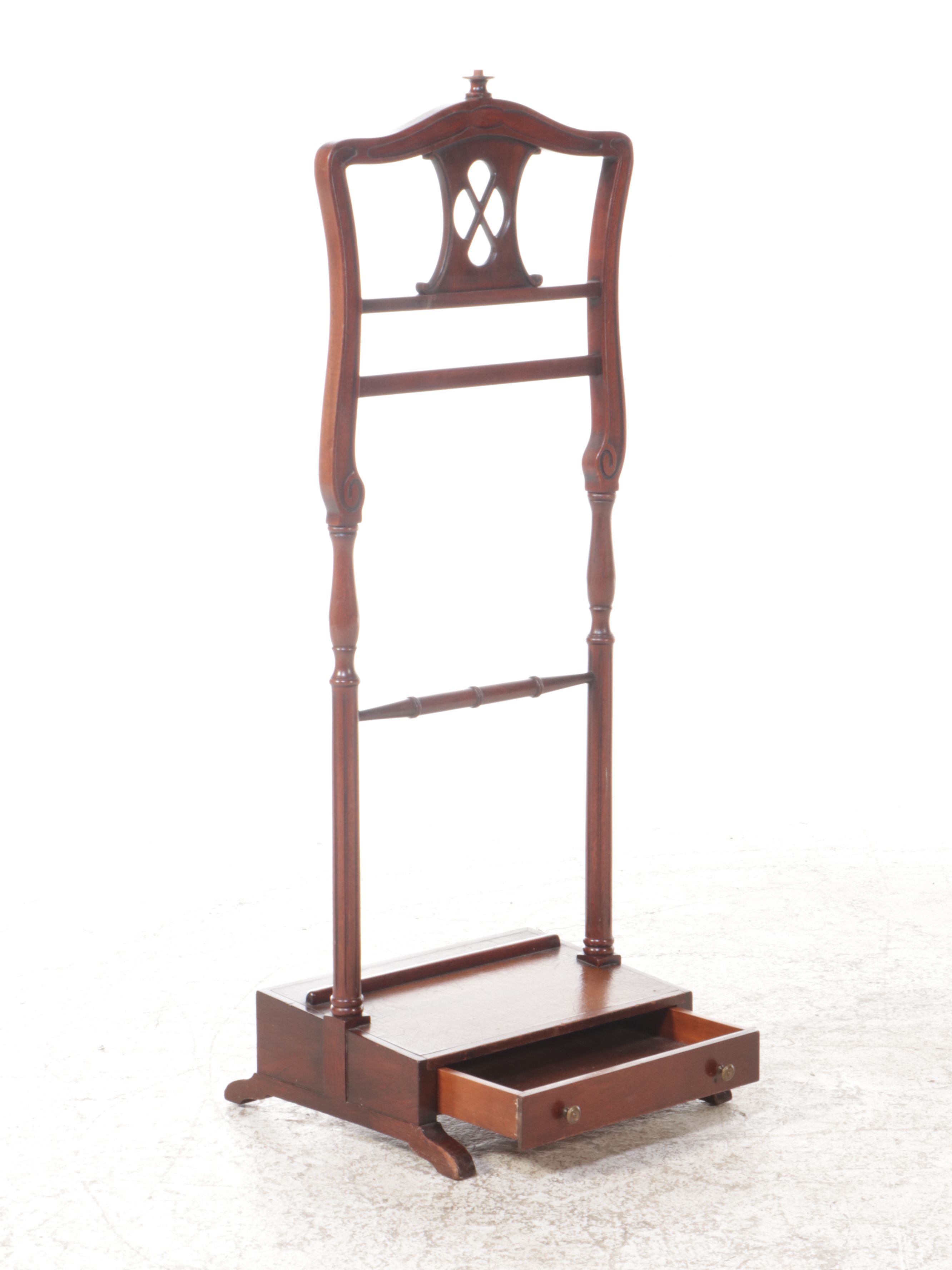 Mahogany Gentleman's Butler Stand, Late 20th Century