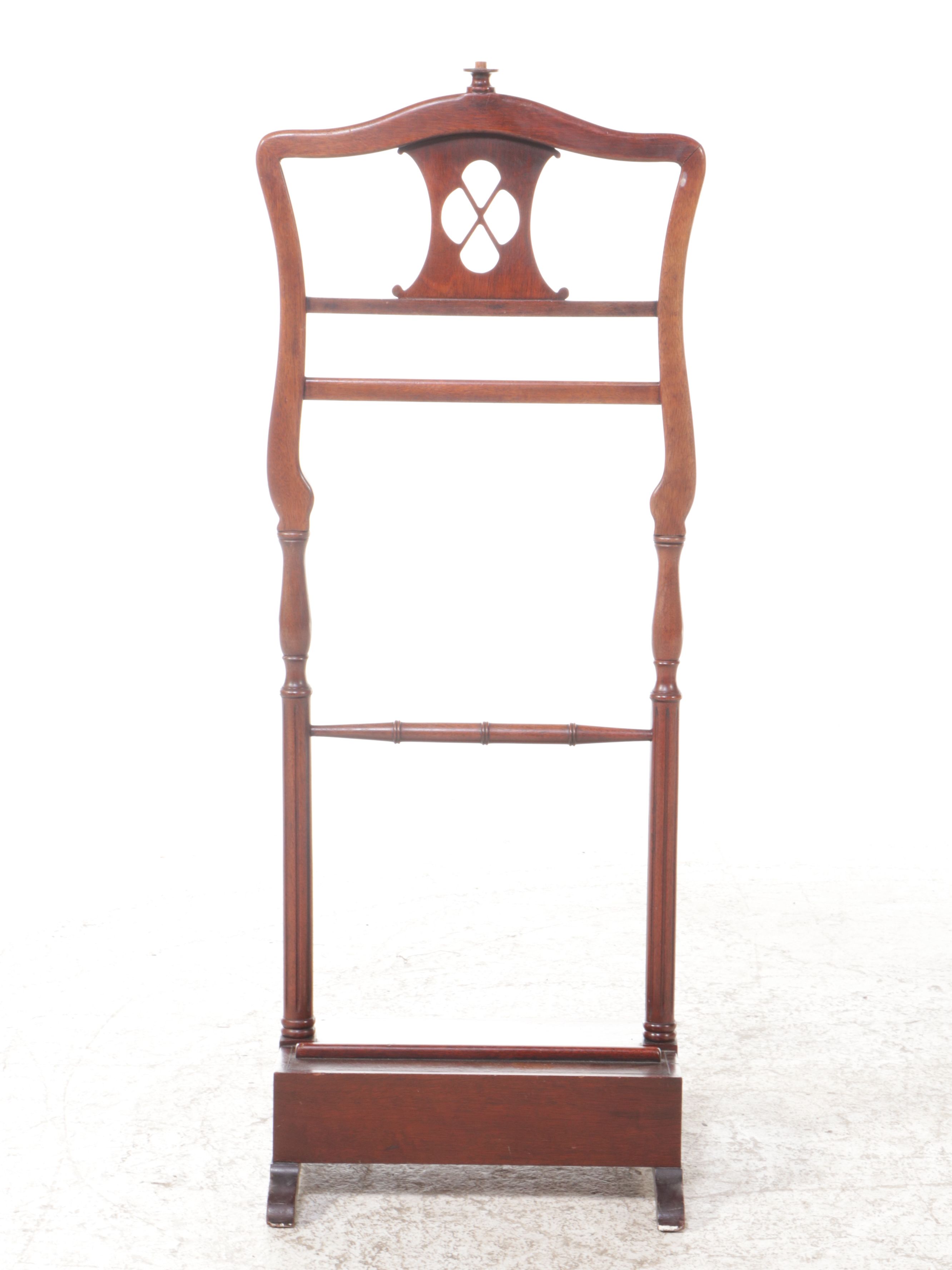Mahogany Gentleman's Butler Stand, Late 20th Century