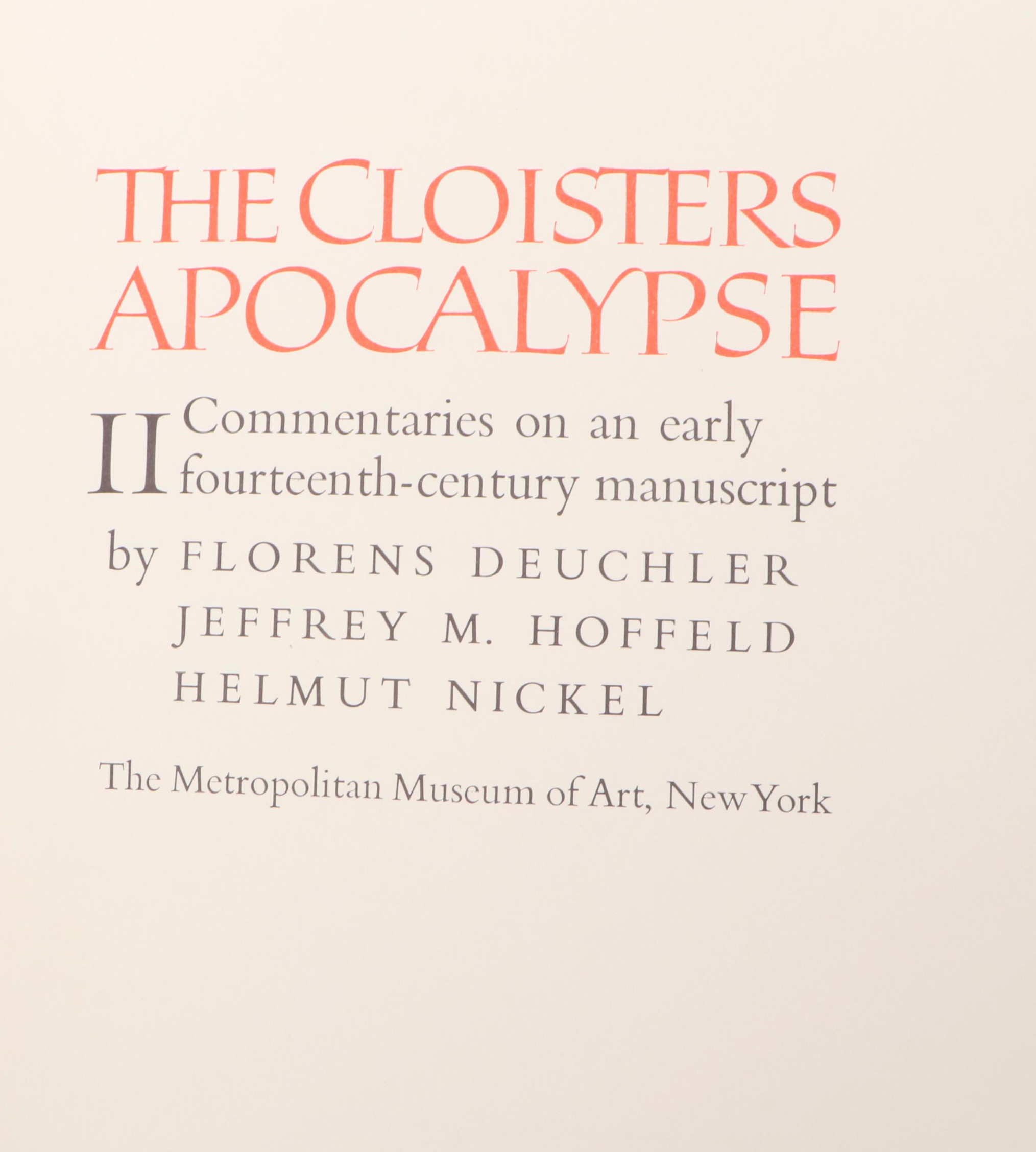 Facsimile "The Cloisters Apocalypse" Two-Volume Box Set, 1971