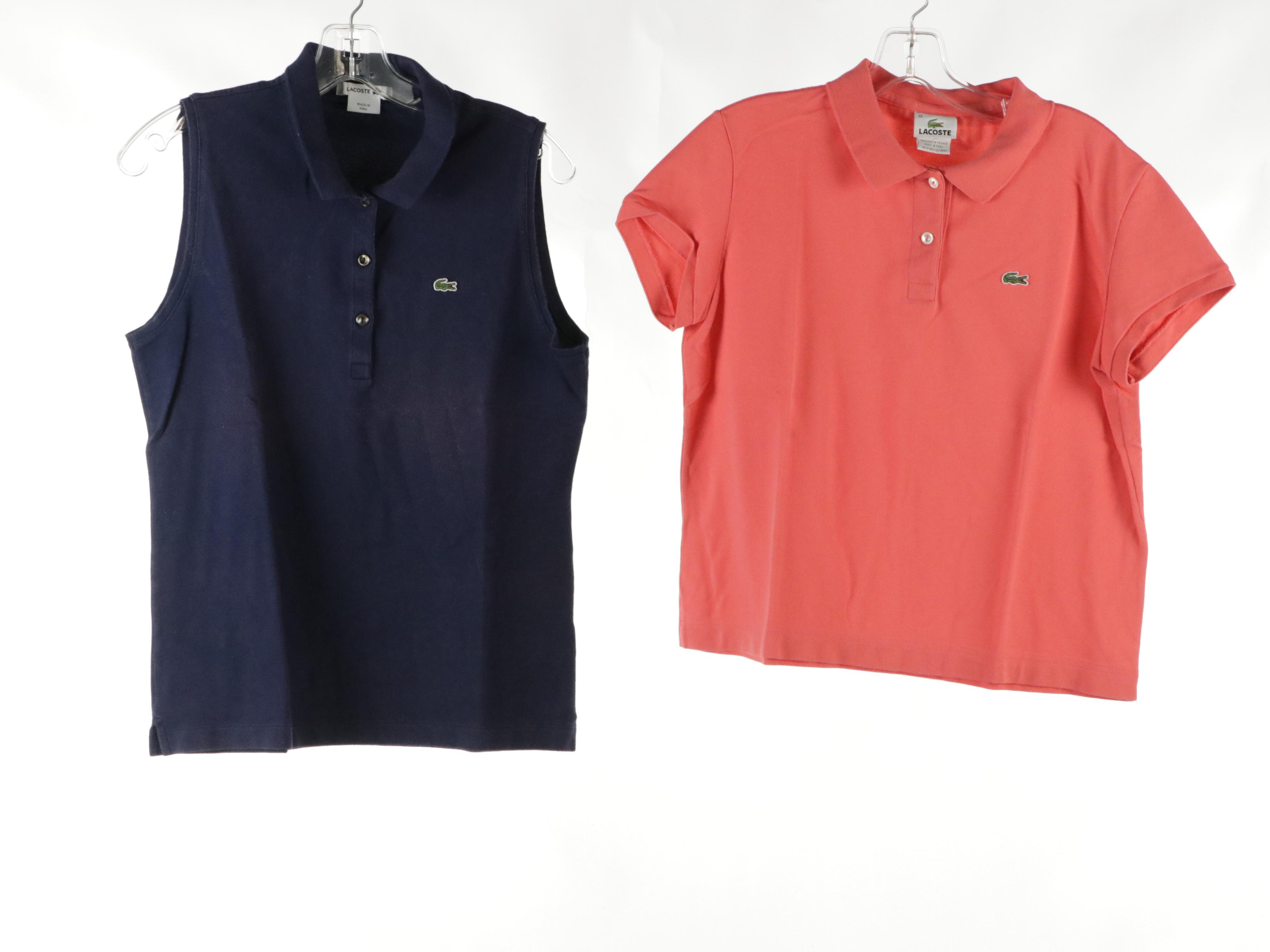 Lacoste Cable Knit Cotton Sweater and Stretch Cotton Collared Shirts