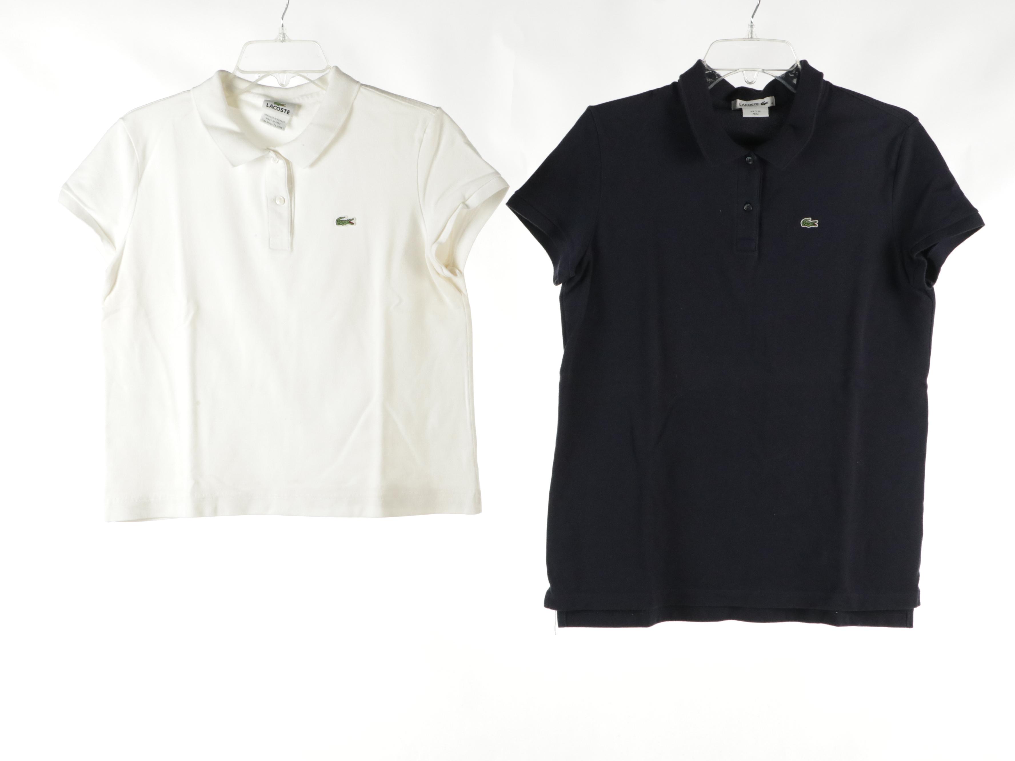 Lacoste Cable Knit Cotton Sweater and Stretch Cotton Collared Shirts
