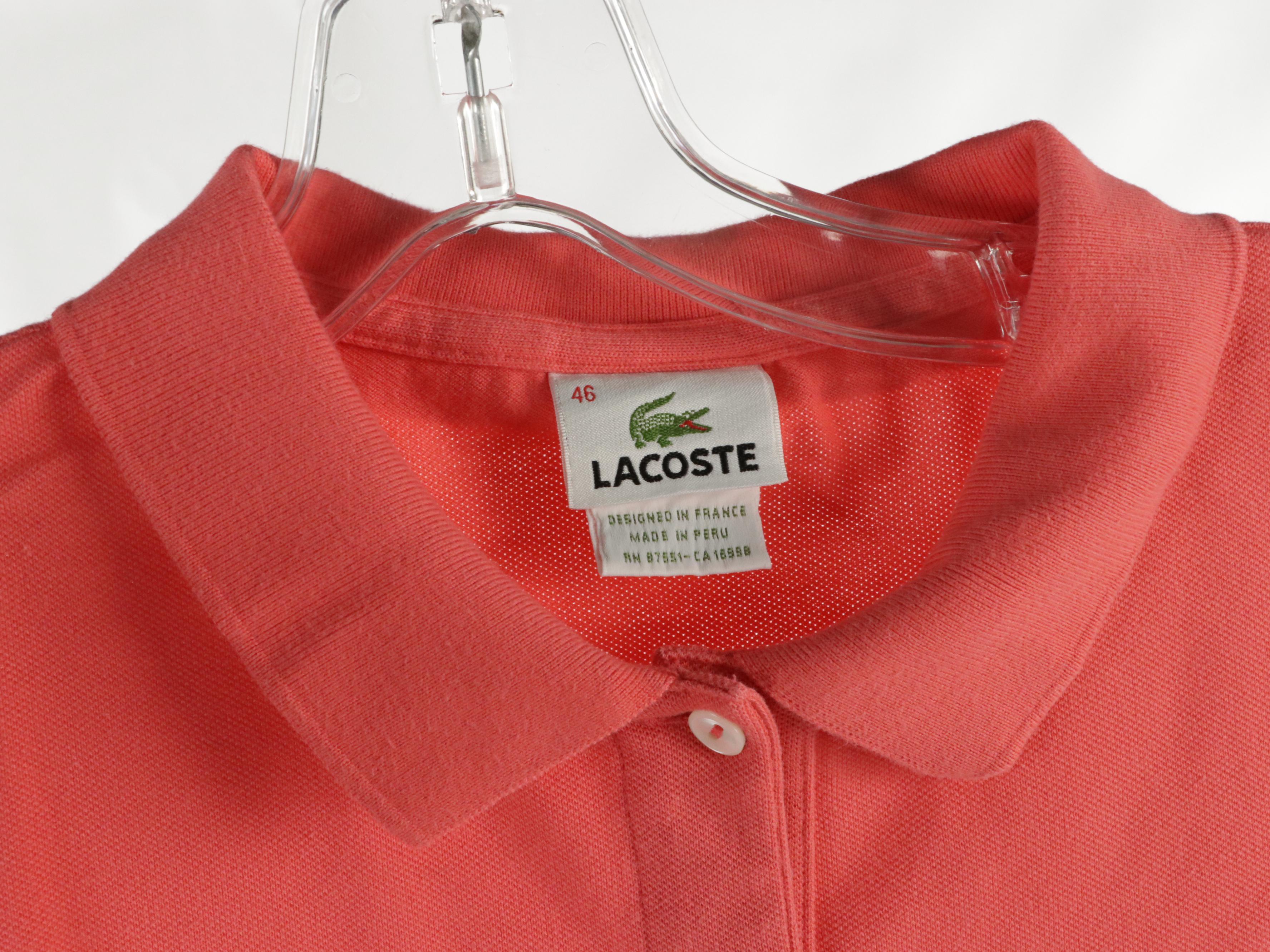 Lacoste Cable Knit Cotton Sweater and Stretch Cotton Collared Shirts