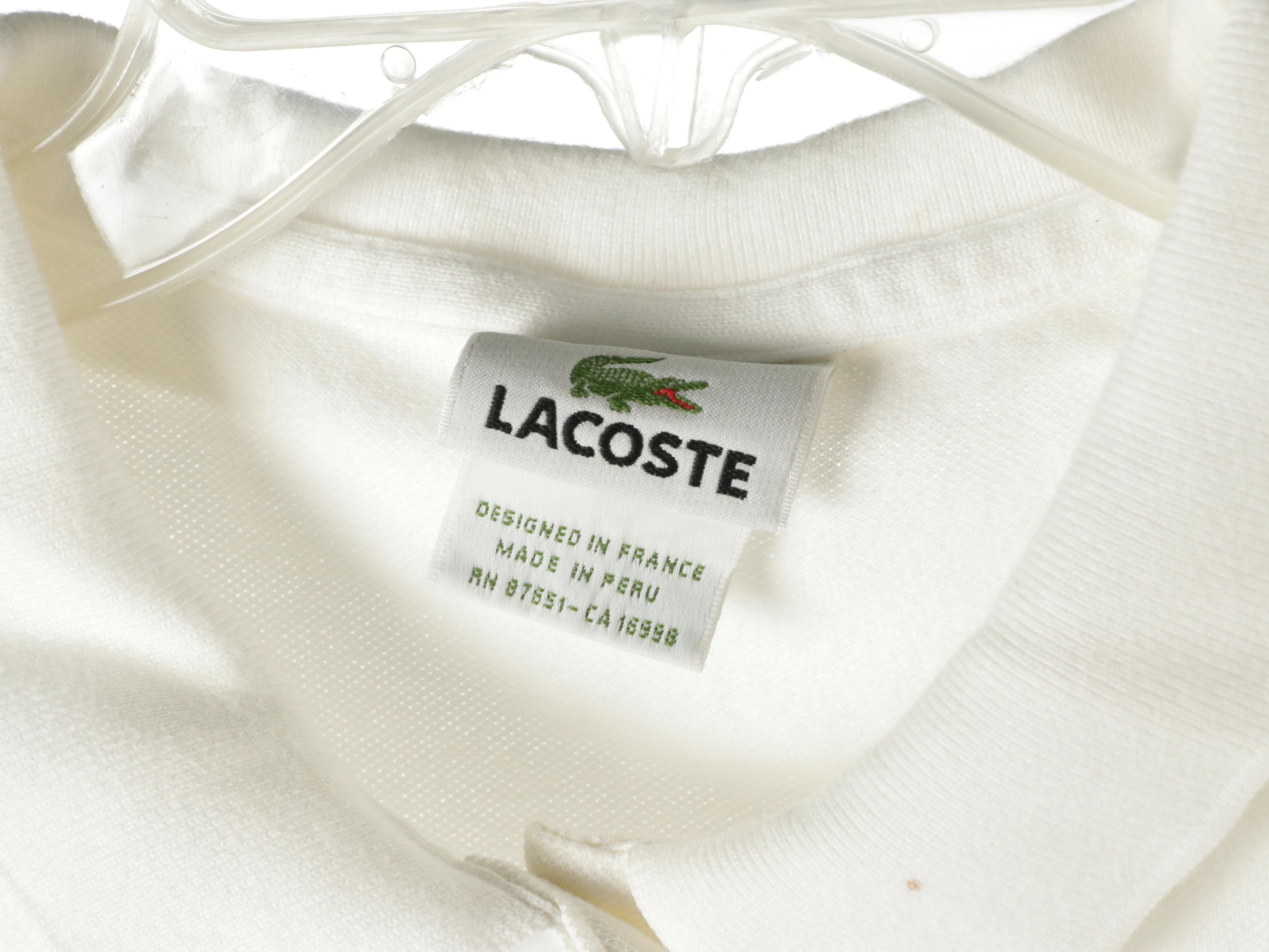 Lacoste Cable Knit Cotton Sweater and Stretch Cotton Collared Shirts