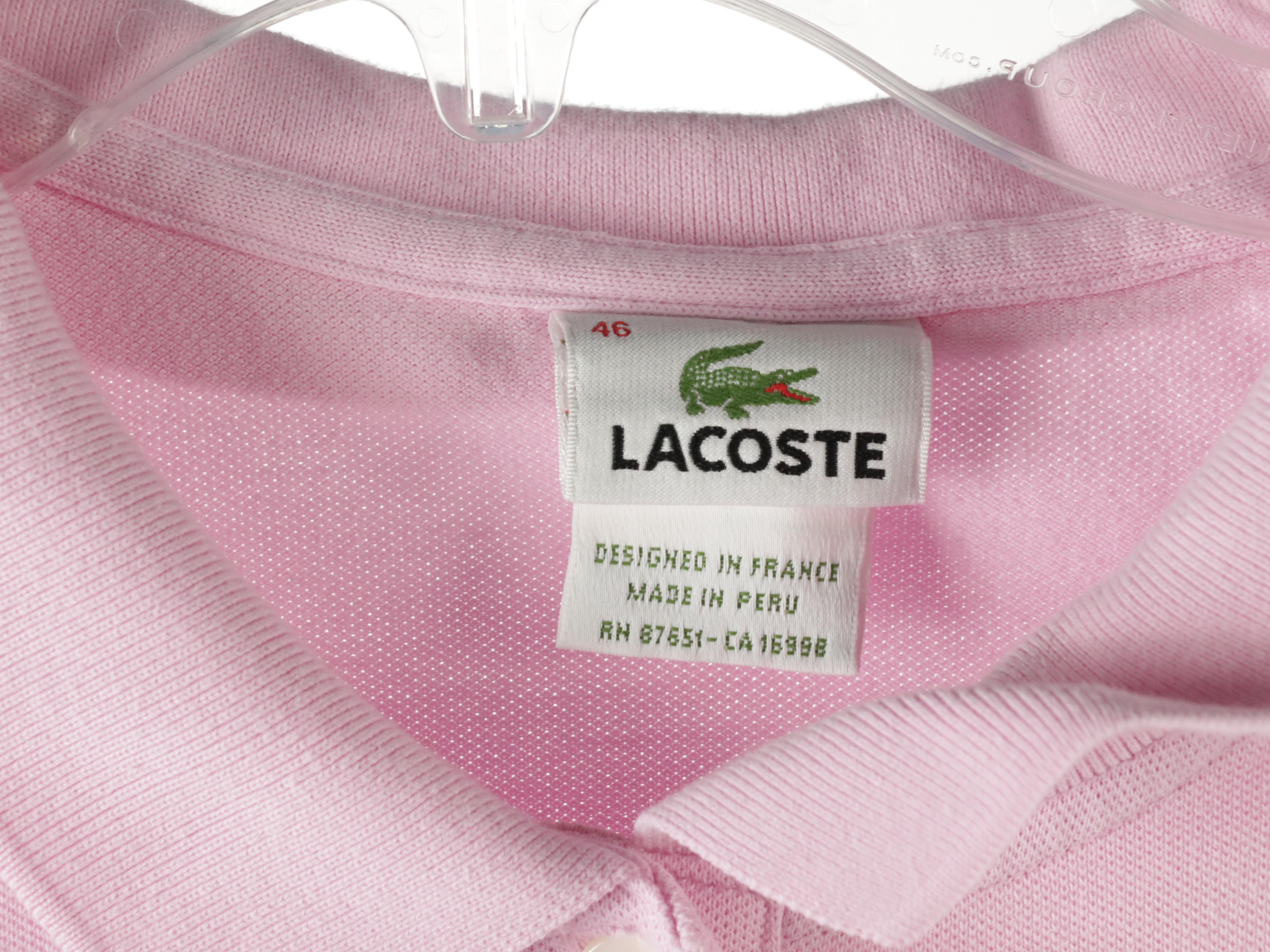 Lacoste Cable Knit Cotton Sweater and Stretch Cotton Collared Shirts