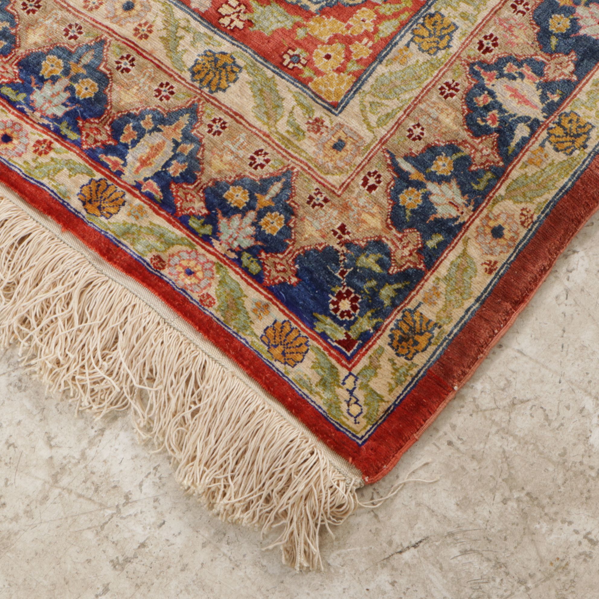 2'2 x 3'6 Hand-Knotted Turkish Kayseri Silk Prayer Rug