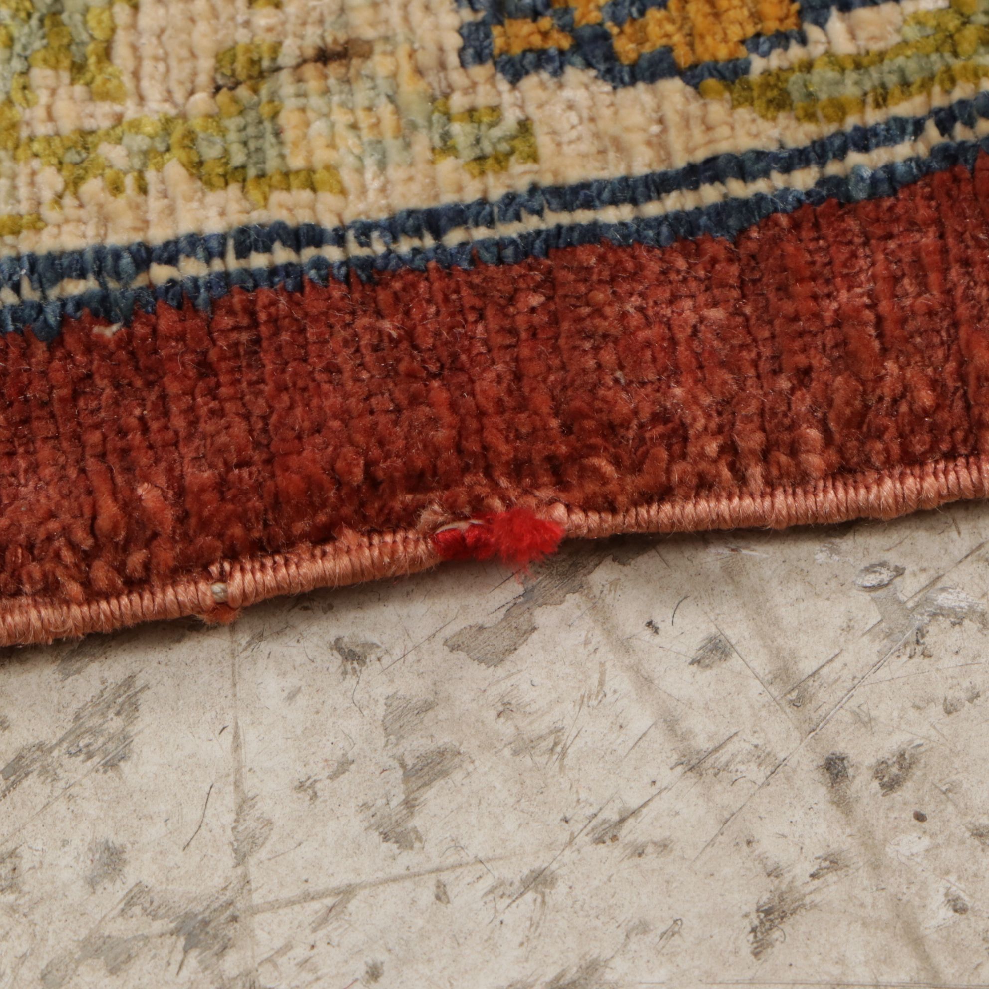 2'2 x 3'6 Hand-Knotted Turkish Kayseri Silk Prayer Rug