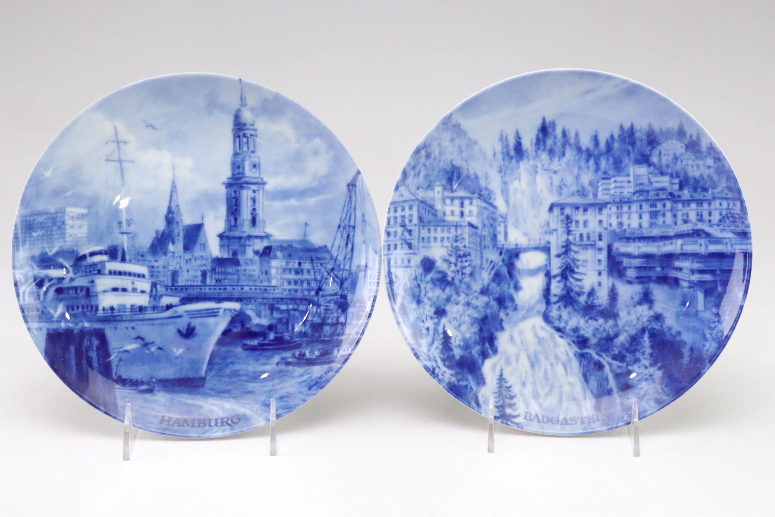 A. K. Kaiser Collector Plates Depicting German Cities