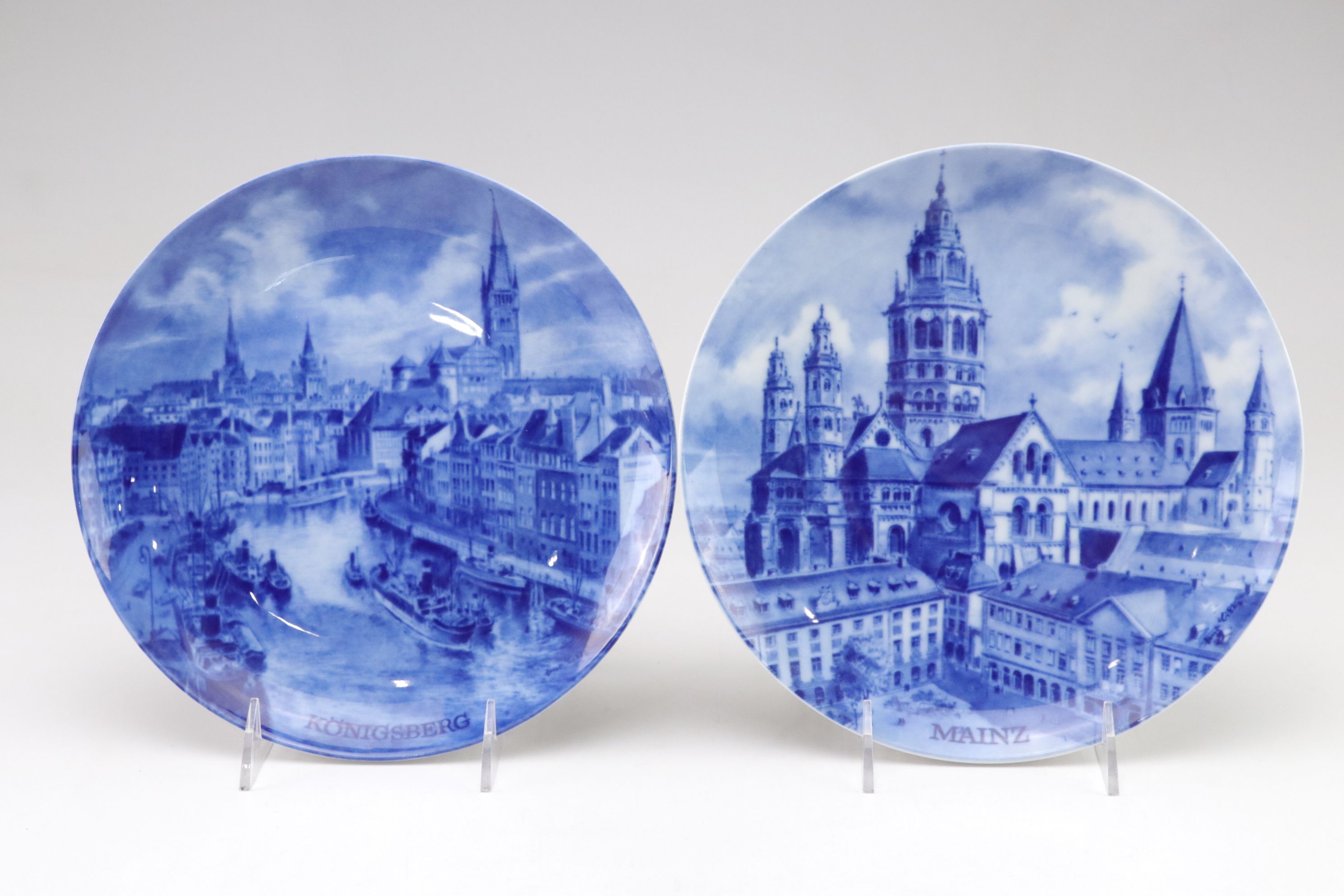 A. K. Kaiser Collector Plates Depicting German Cities