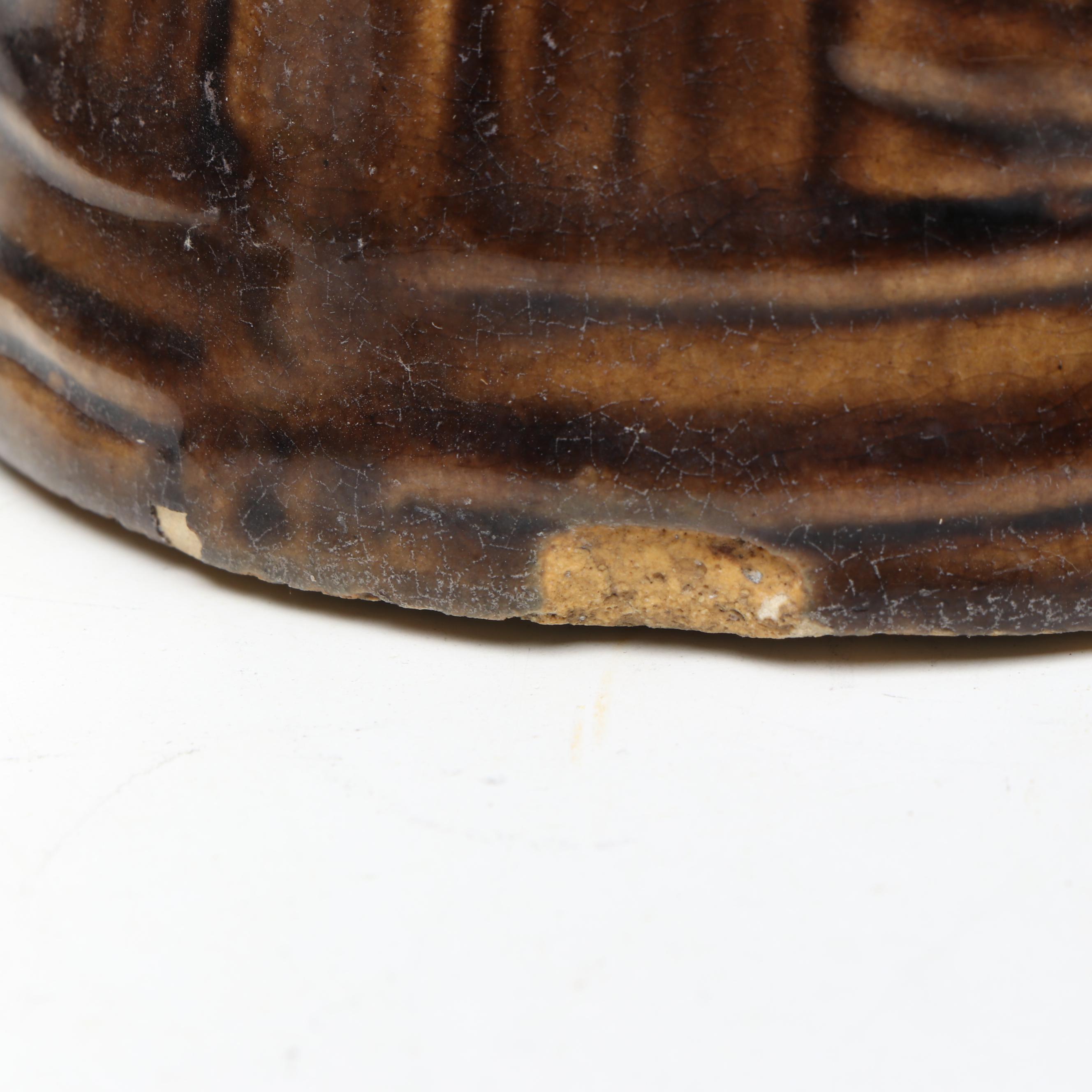 Nelson McCoy Pottery with Hull Brownware Tankards and Pitcher