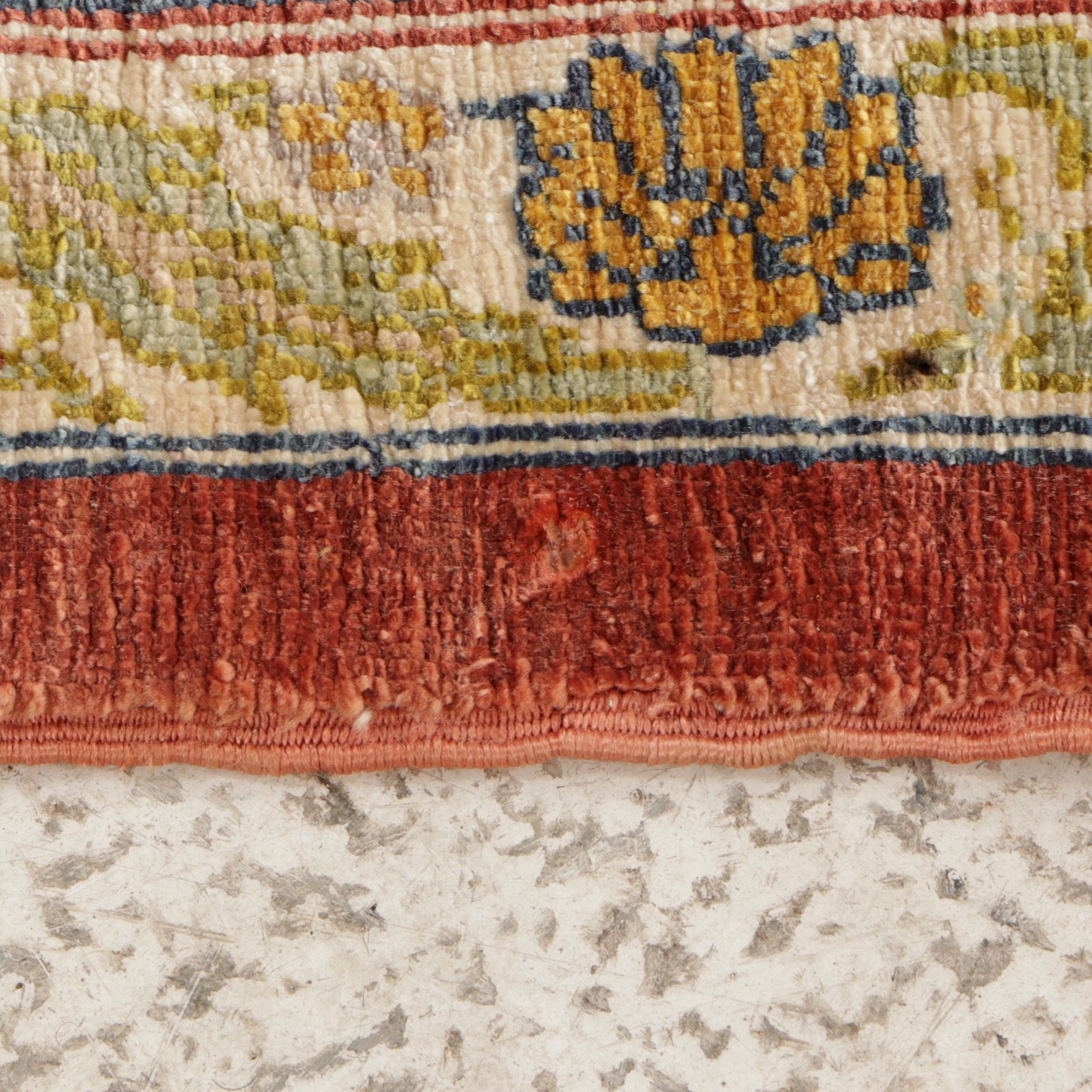 2'2 x 3'6 Hand-Knotted Turkish Kayseri Silk Prayer Rug