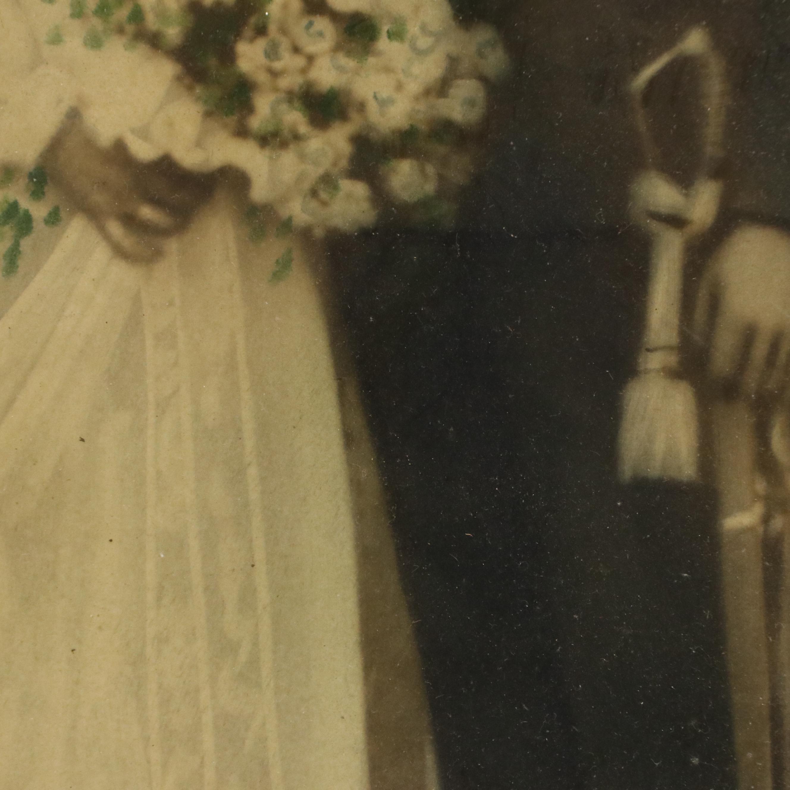 Hand-Colored Wedding Photographs and Silver Gelatin Portrait, Late 19th Century