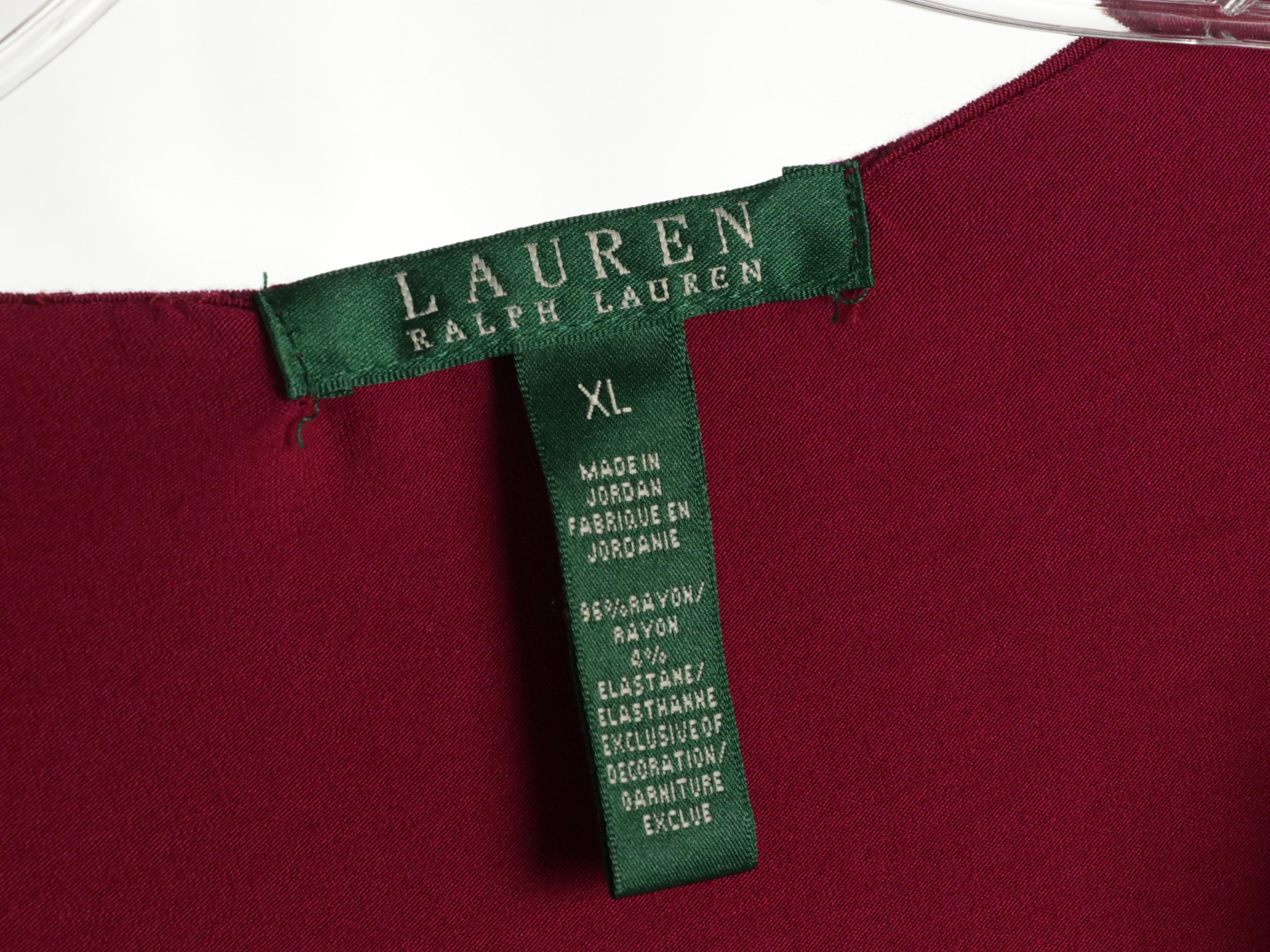 Lauren Ralph Lauren Cashmere Short Sleeve Top, Long Sleeve Blouses & Turtleneck