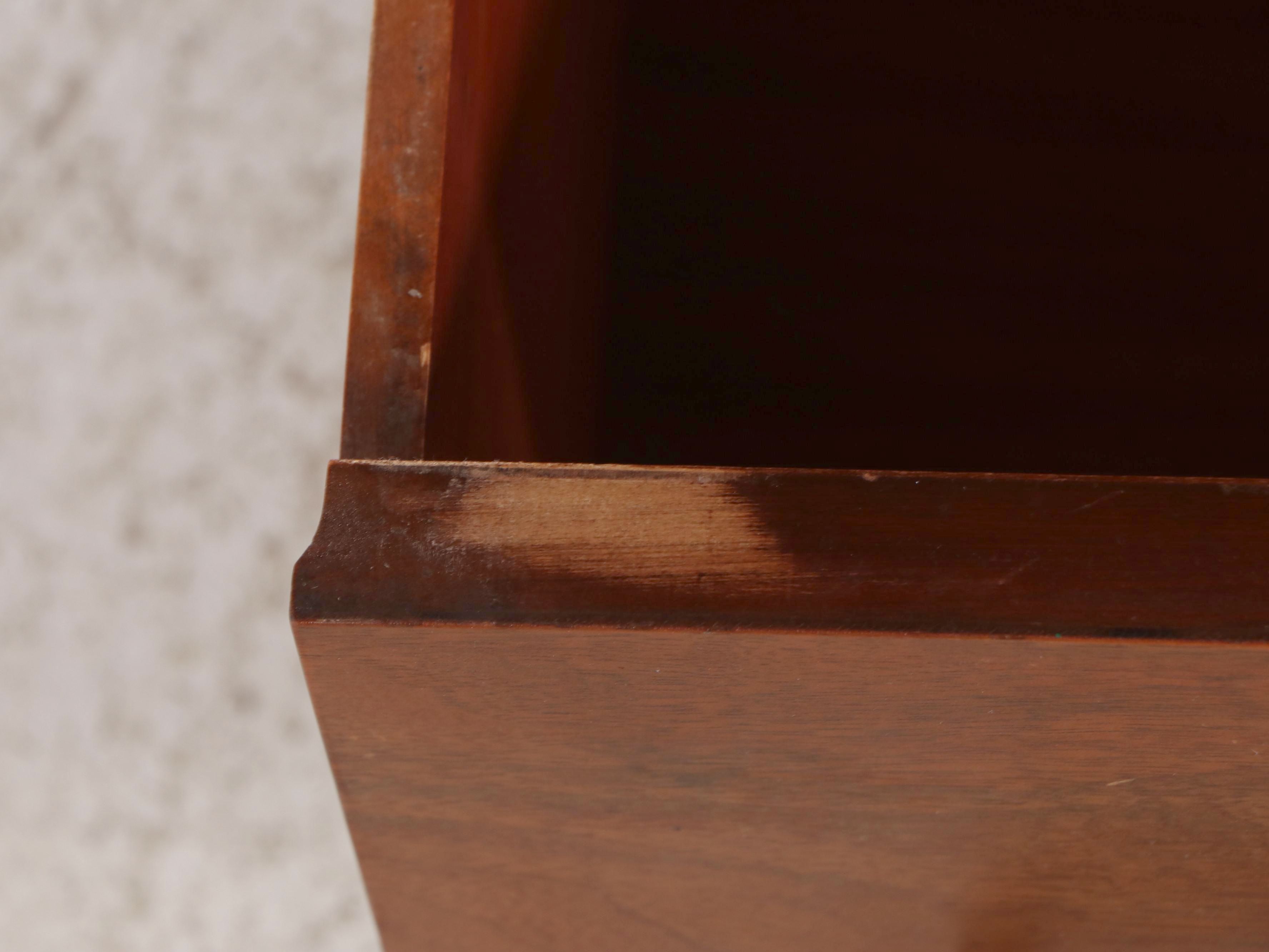 Art Deco Style Burl Wood Five-Drawer Chest, Early to Mid-20th Century