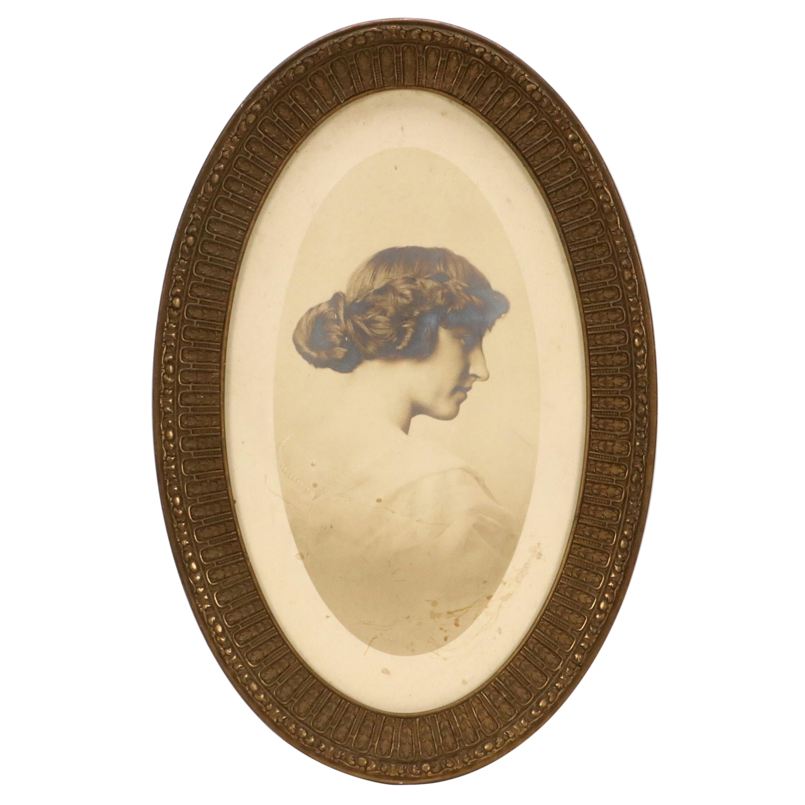 Hand-Colored Wedding Photographs and Silver Gelatin Portrait, Late 19th Century