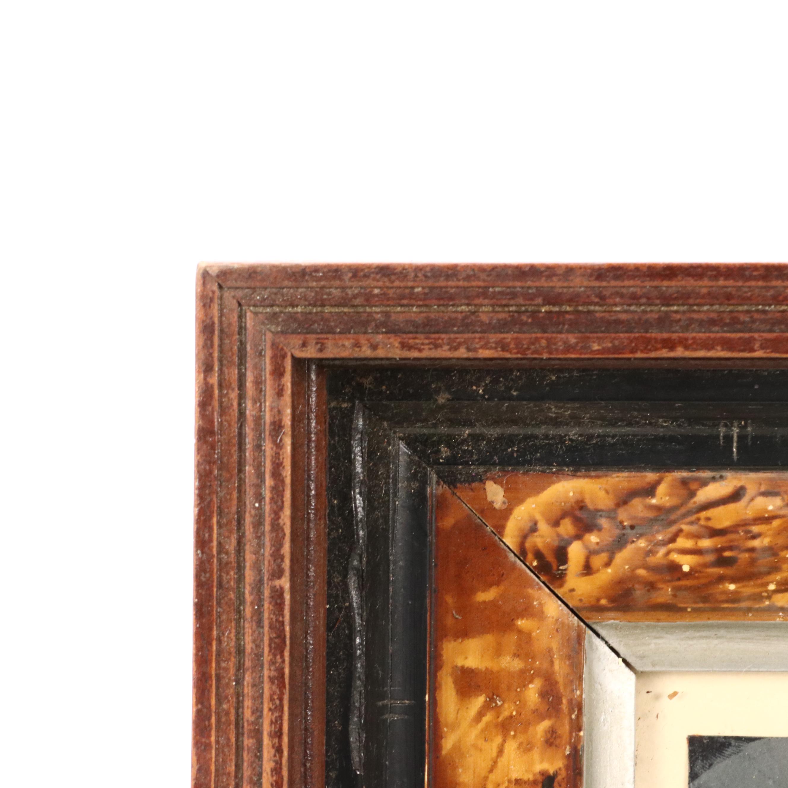 Hand-Painted Portrait Photograph of Two Children, Circa Late 19th Century