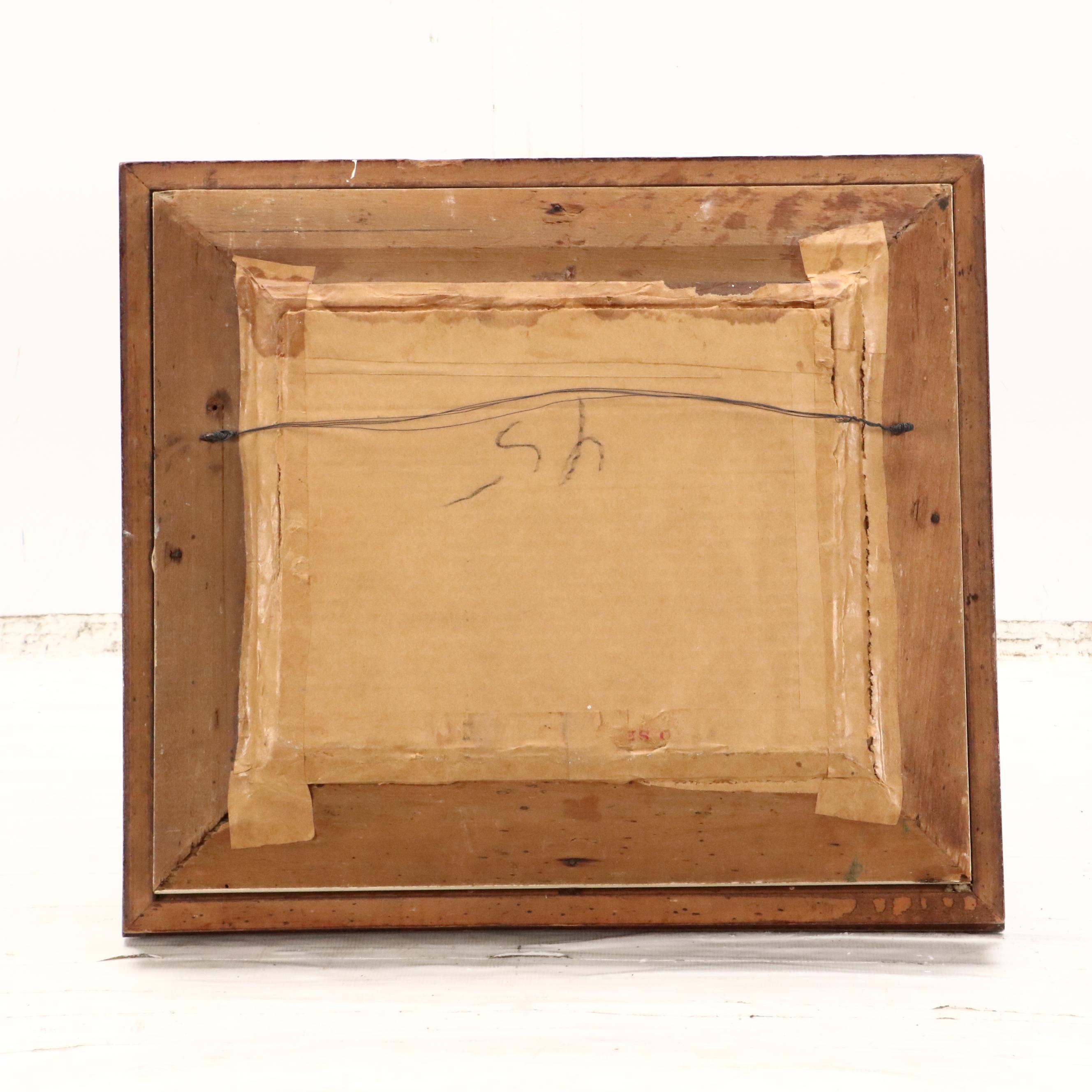 Hand-Painted Portrait Photograph of Two Children, Circa Late 19th Century