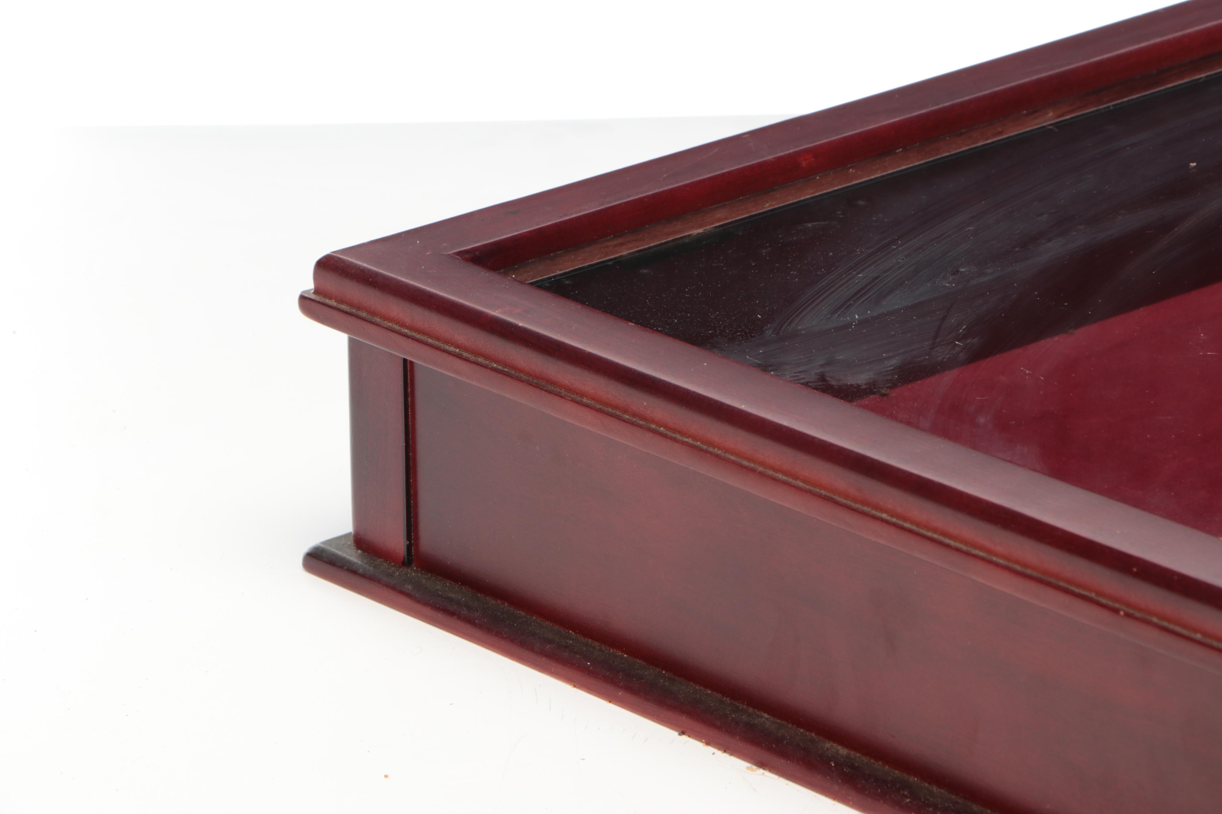 Wood Framed Watch Display Cases