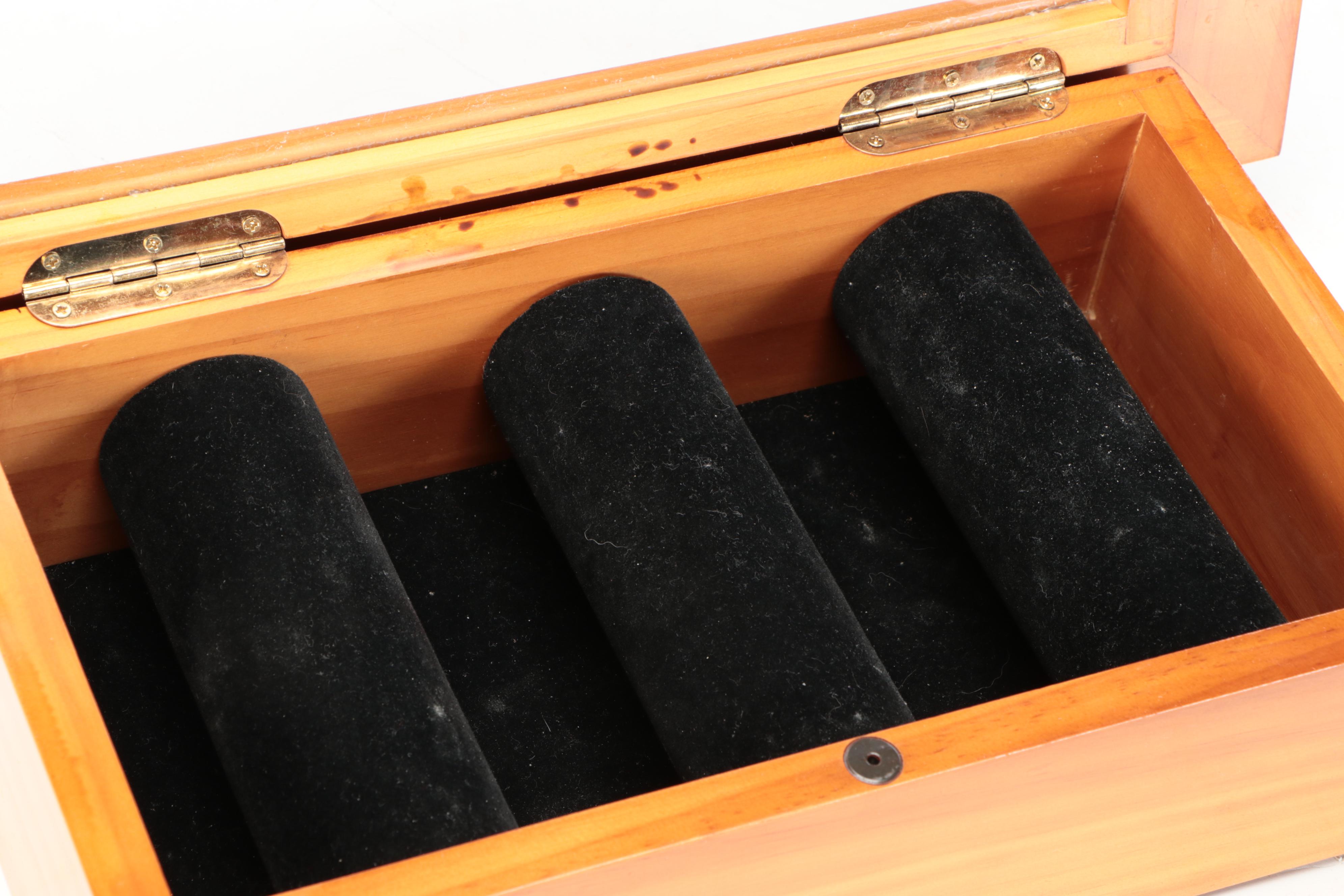 Wood Framed Watch Display Cases