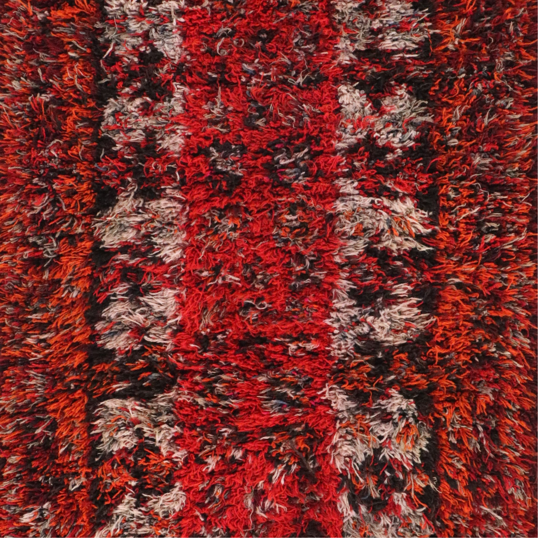 3'7 x 8'1 Hand-Knotted Moroccan Berber Long Rug