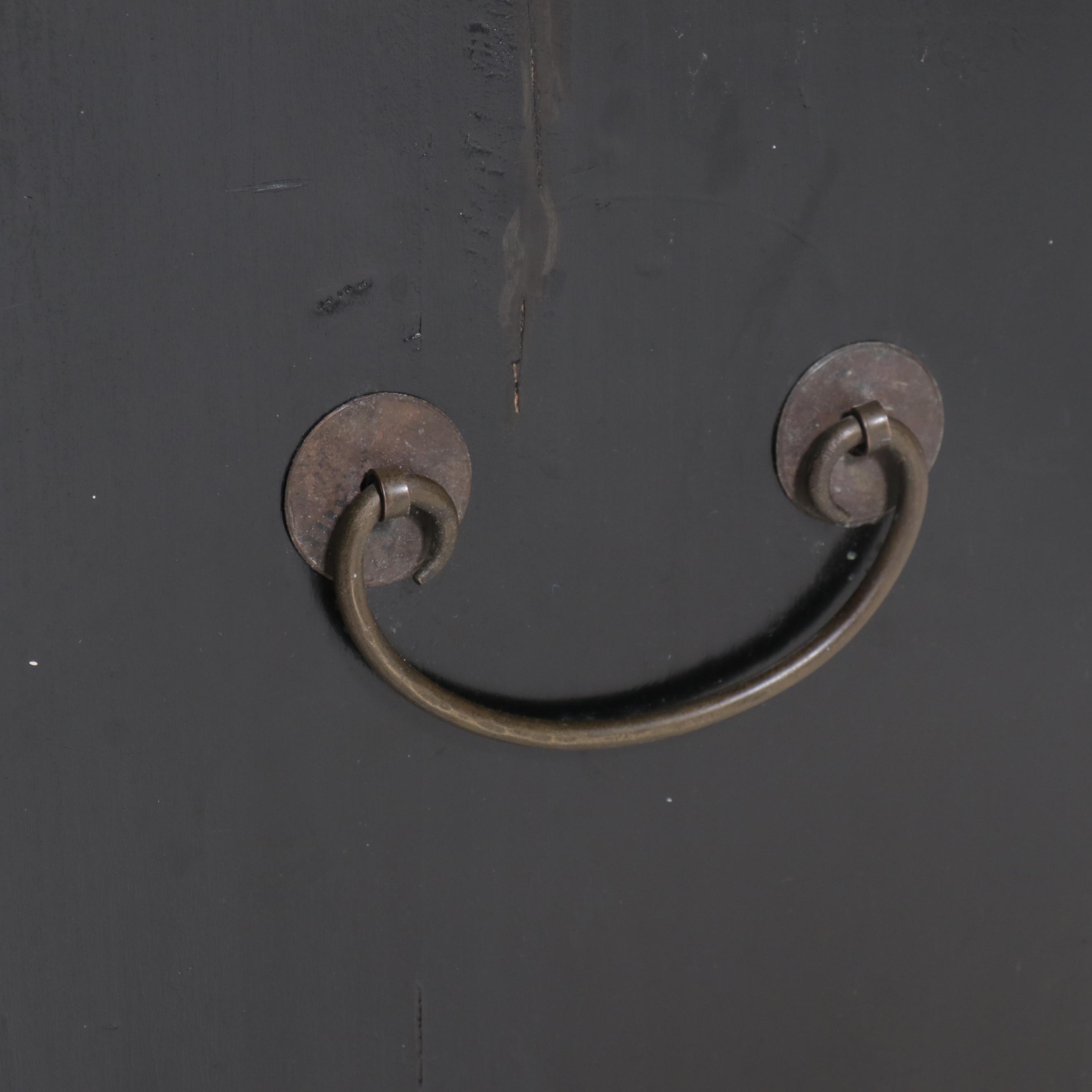 Korean Bandaji Chest with Etched White Brass Adornments