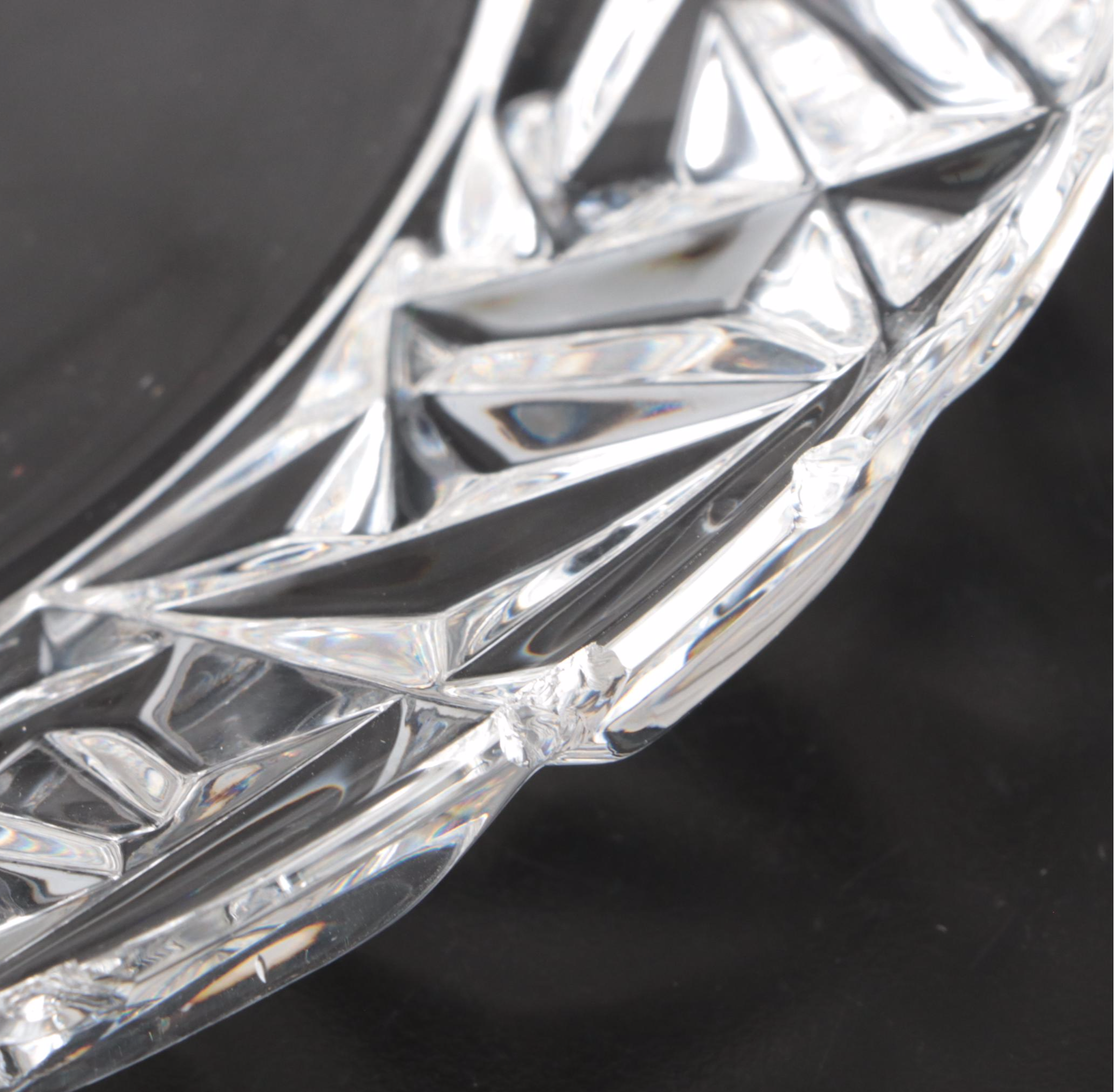 Tiffany & Co. "Rock Cut" Crystal Dinner Plates