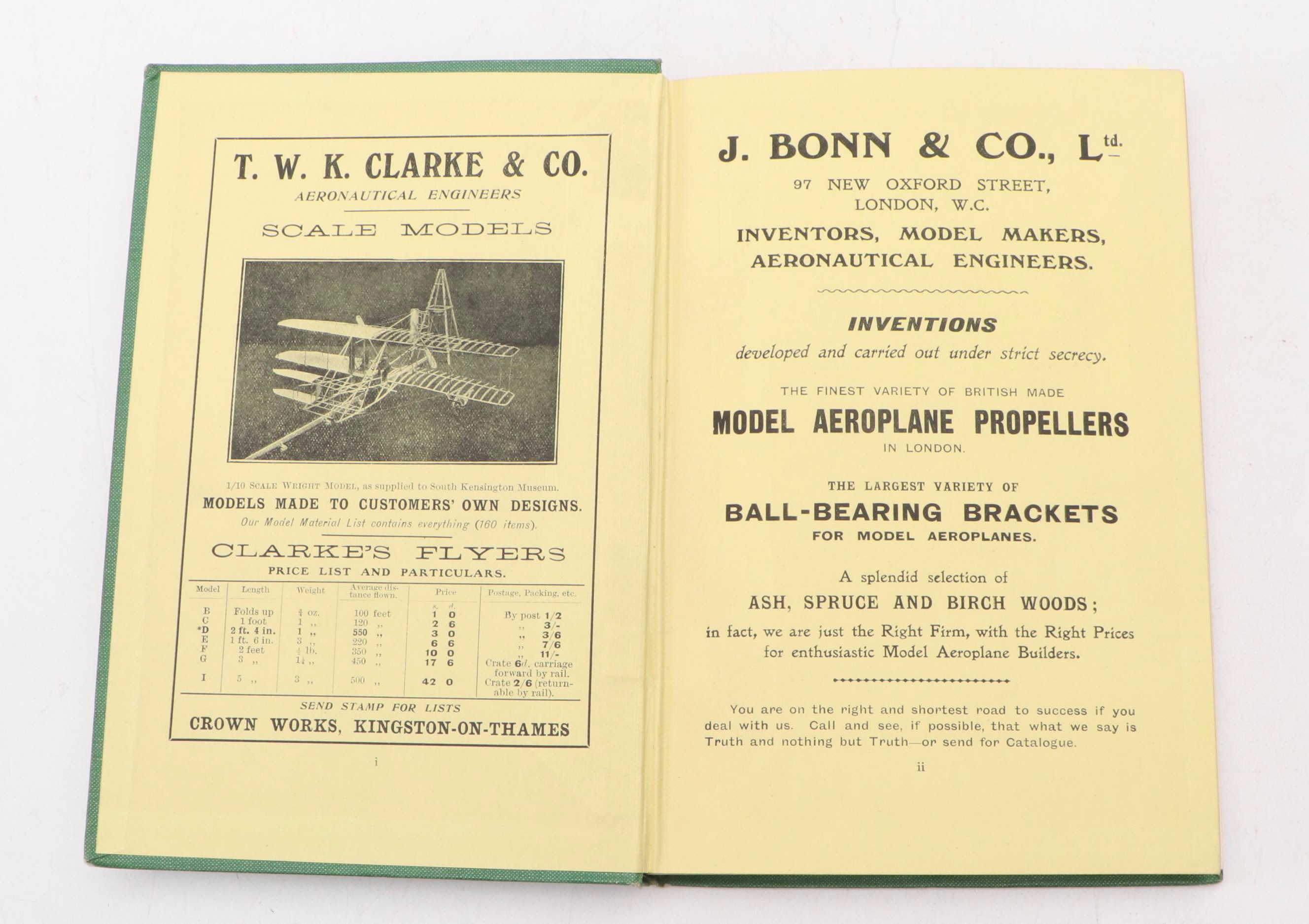 "The Theory and Practice of Model Aeroplaning" by V. E. Johnson, 1910
