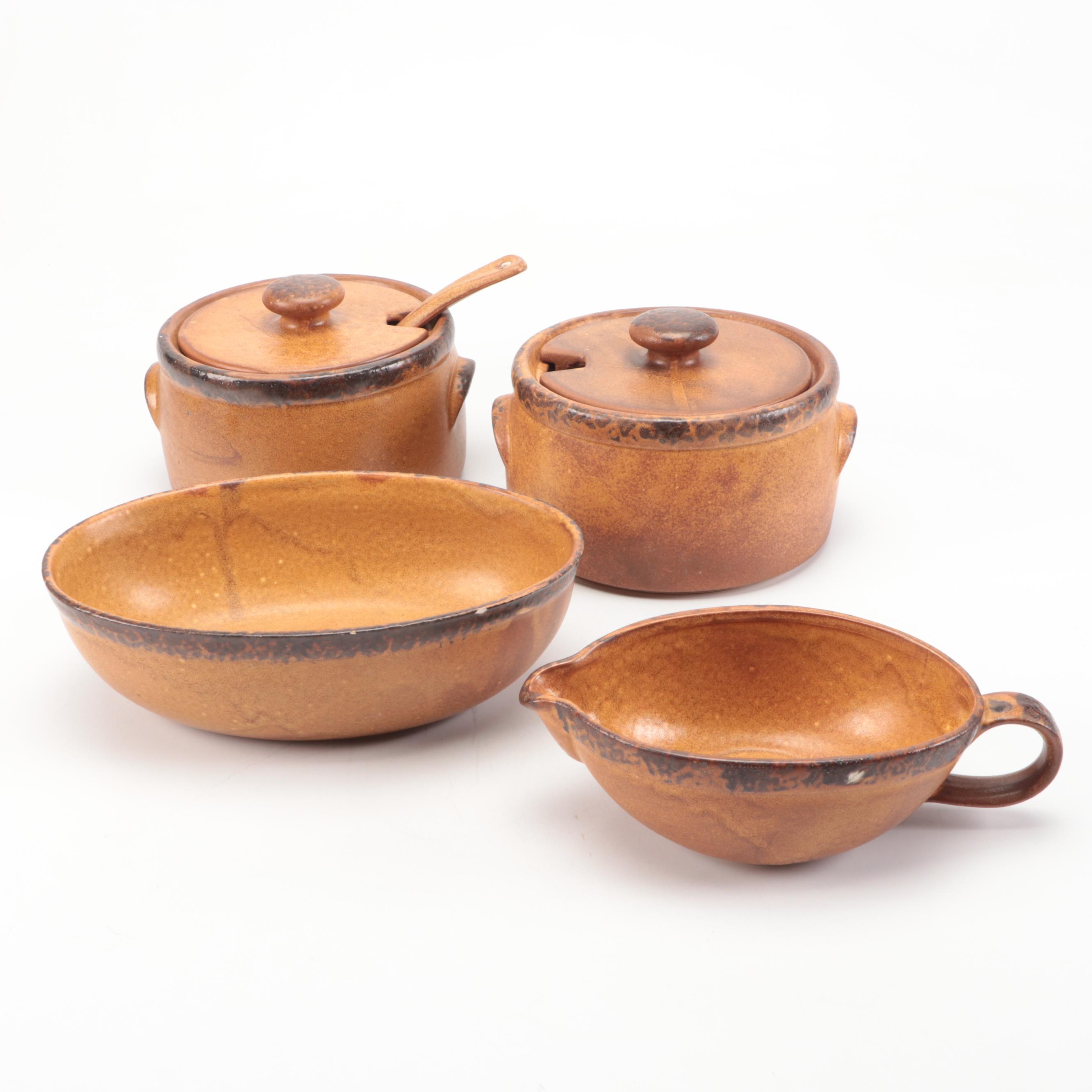 McCoy Pottery "Canyon" Southwestern Inspired Dinnerware, Mid to Late 20th C.
