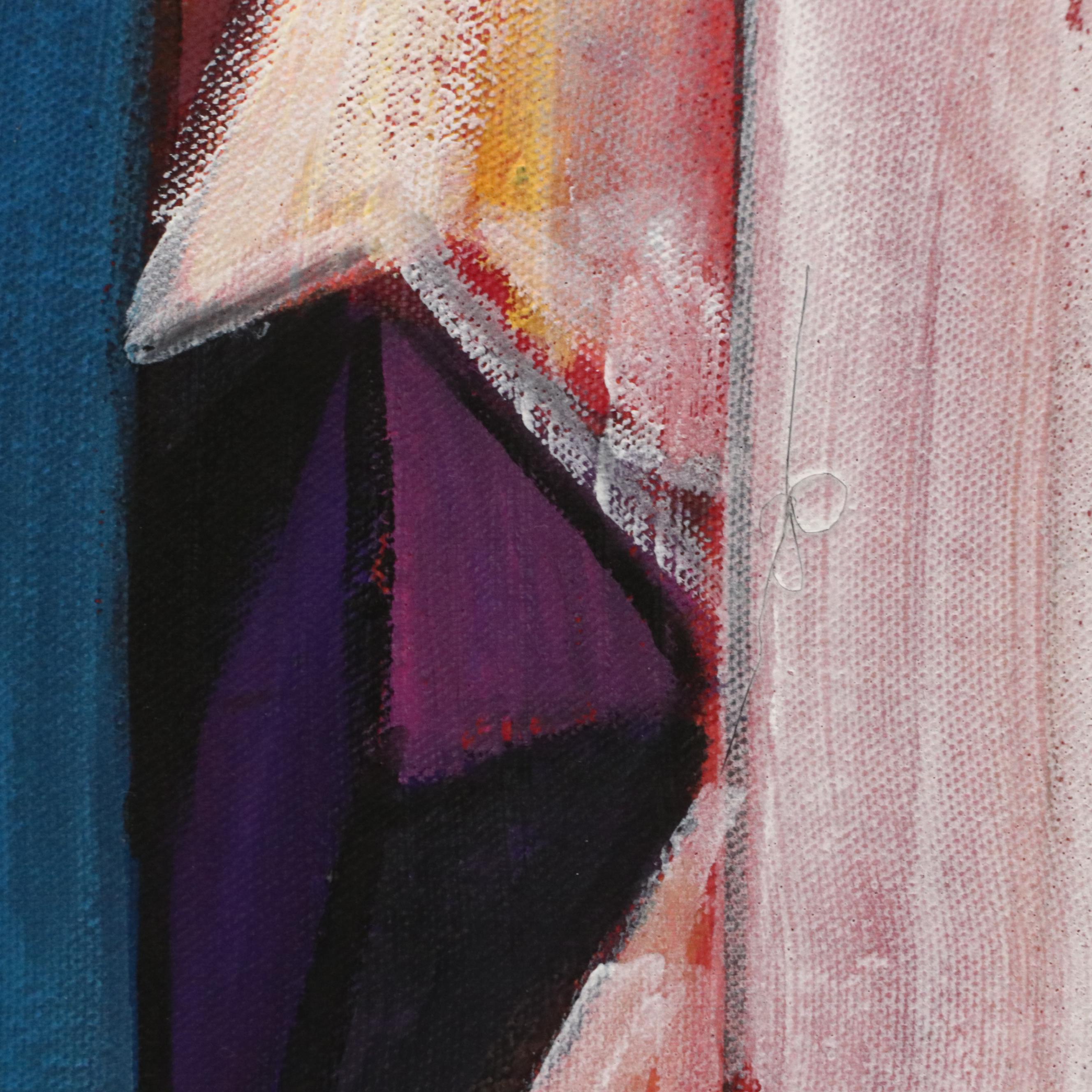 Evuarherhe Ufuoma Stylized Acrylic Painting "Culture," 2022