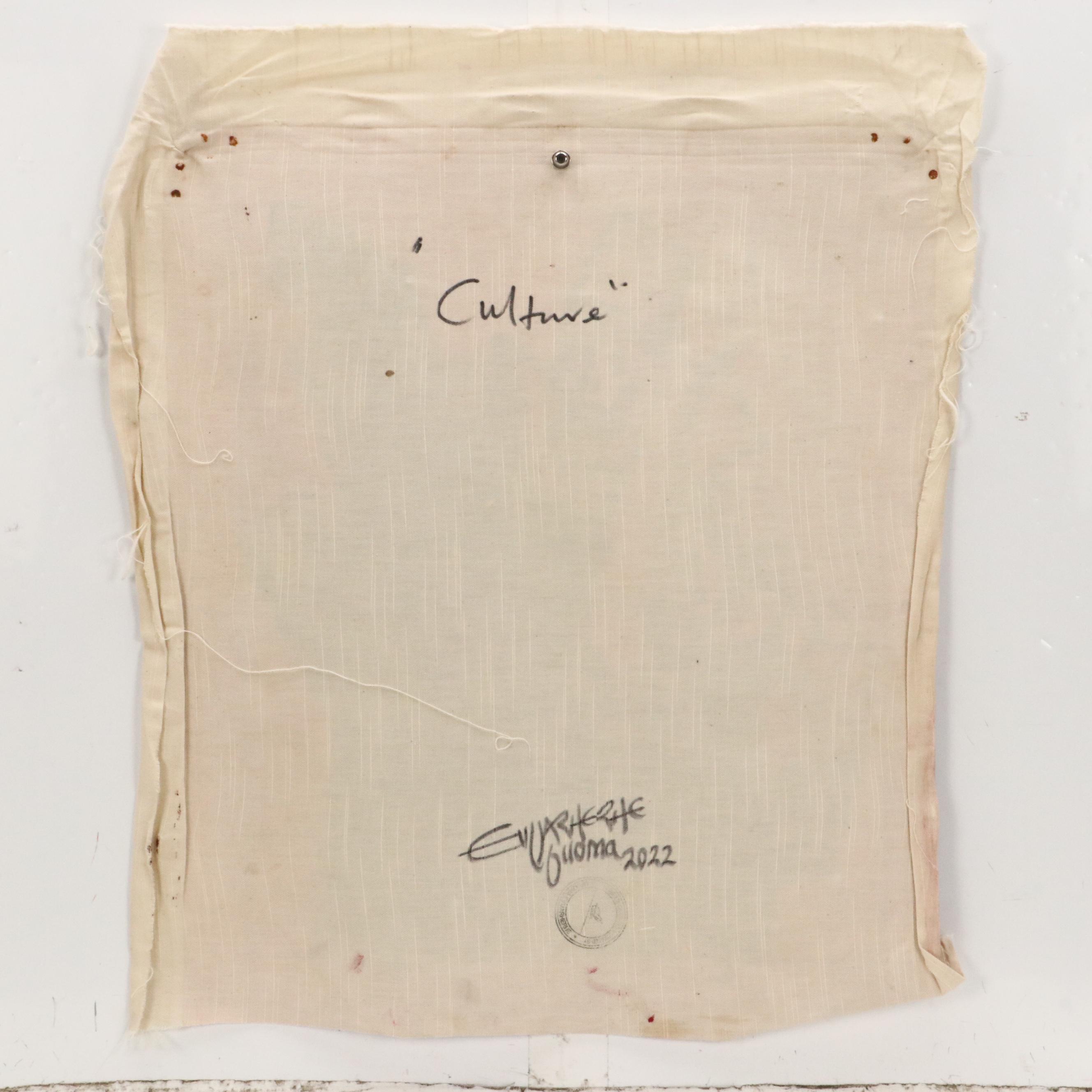 Evuarherhe Ufuoma Stylized Acrylic Painting "Culture," 2022