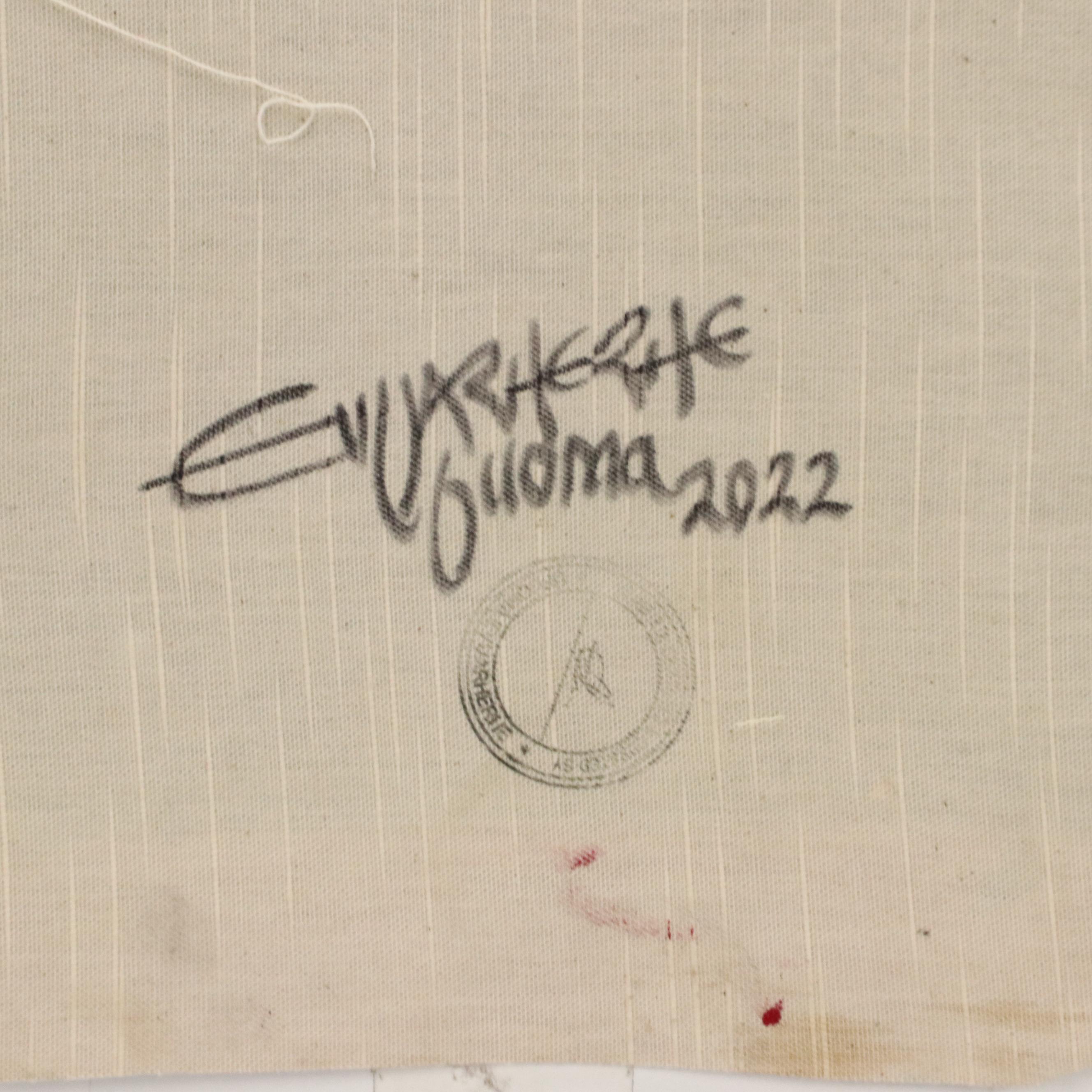 Evuarherhe Ufuoma Stylized Acrylic Painting "Culture," 2022