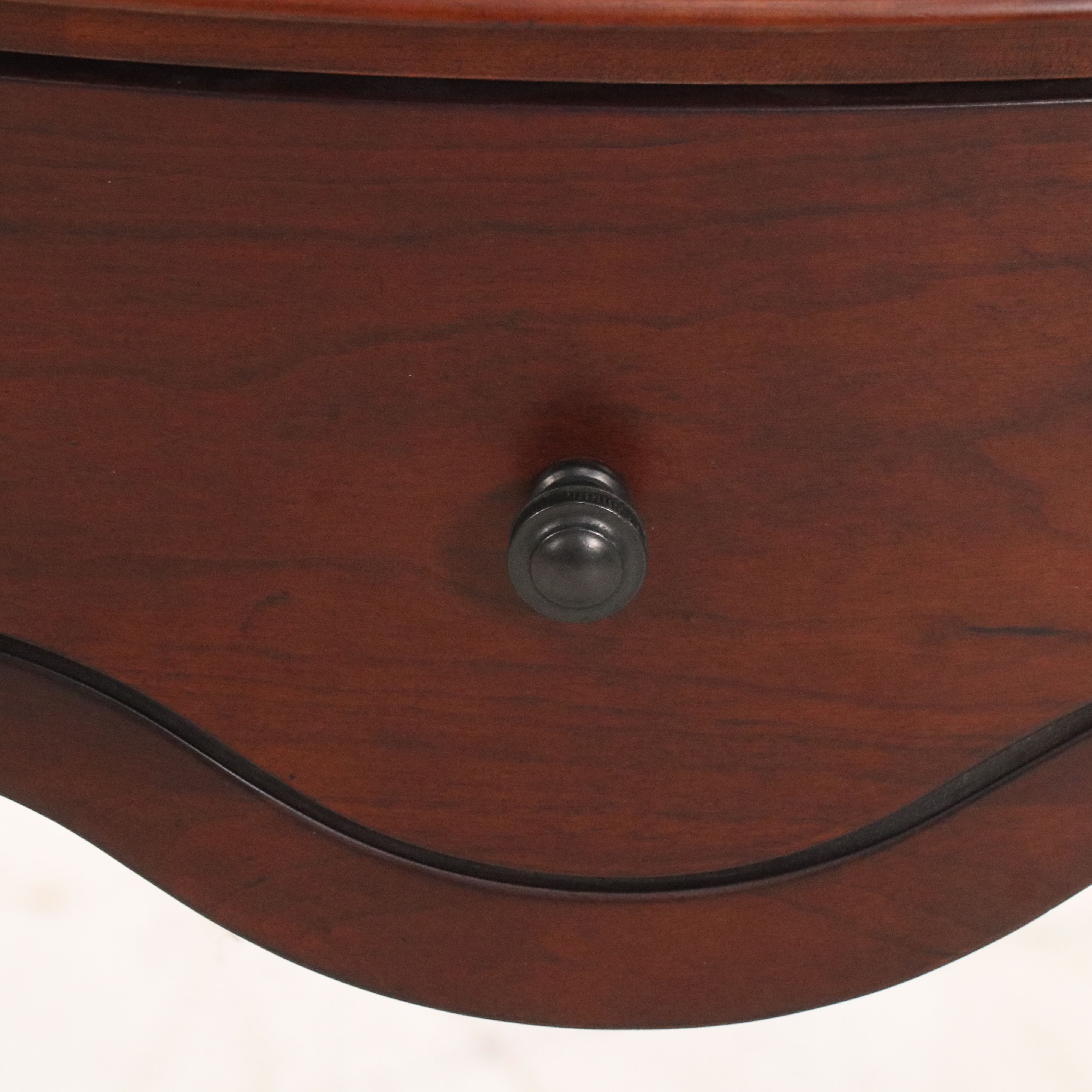 Butler Specialty Company Georgian Style Mahogany Finish Demilune Table