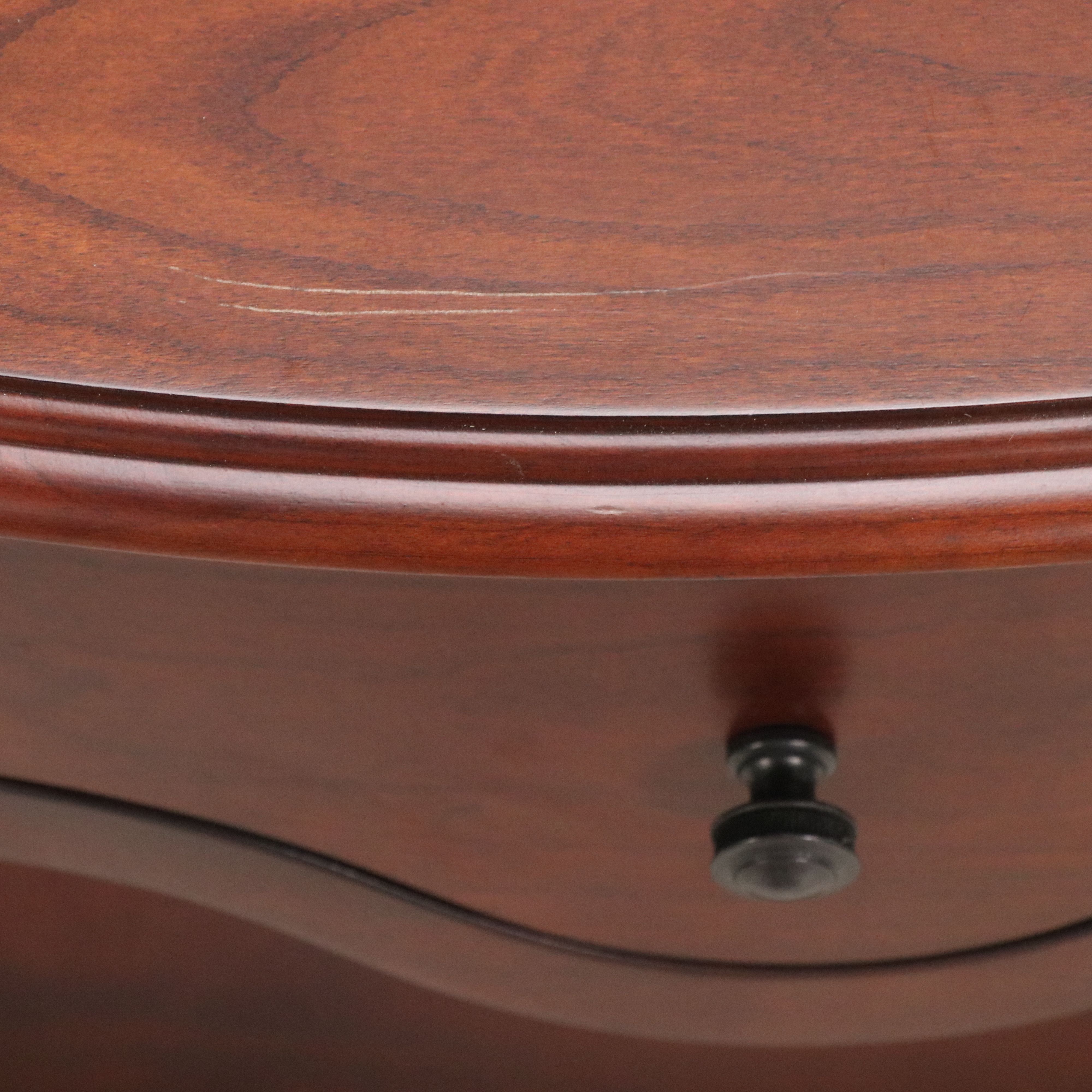 Butler Specialty Company Georgian Style Mahogany Finish Demilune Table
