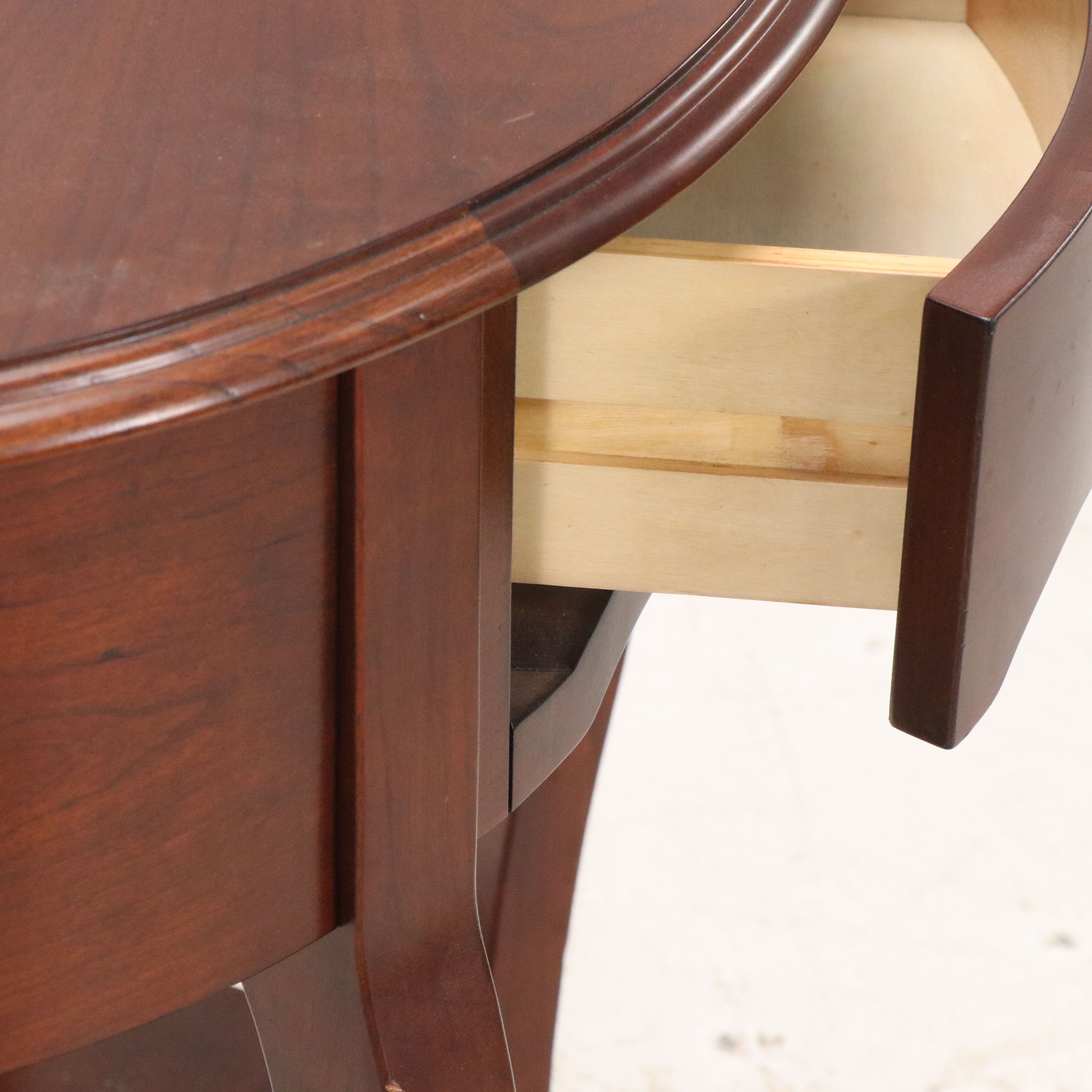 Butler Specialty Company Georgian Style Mahogany Finish Demilune Table