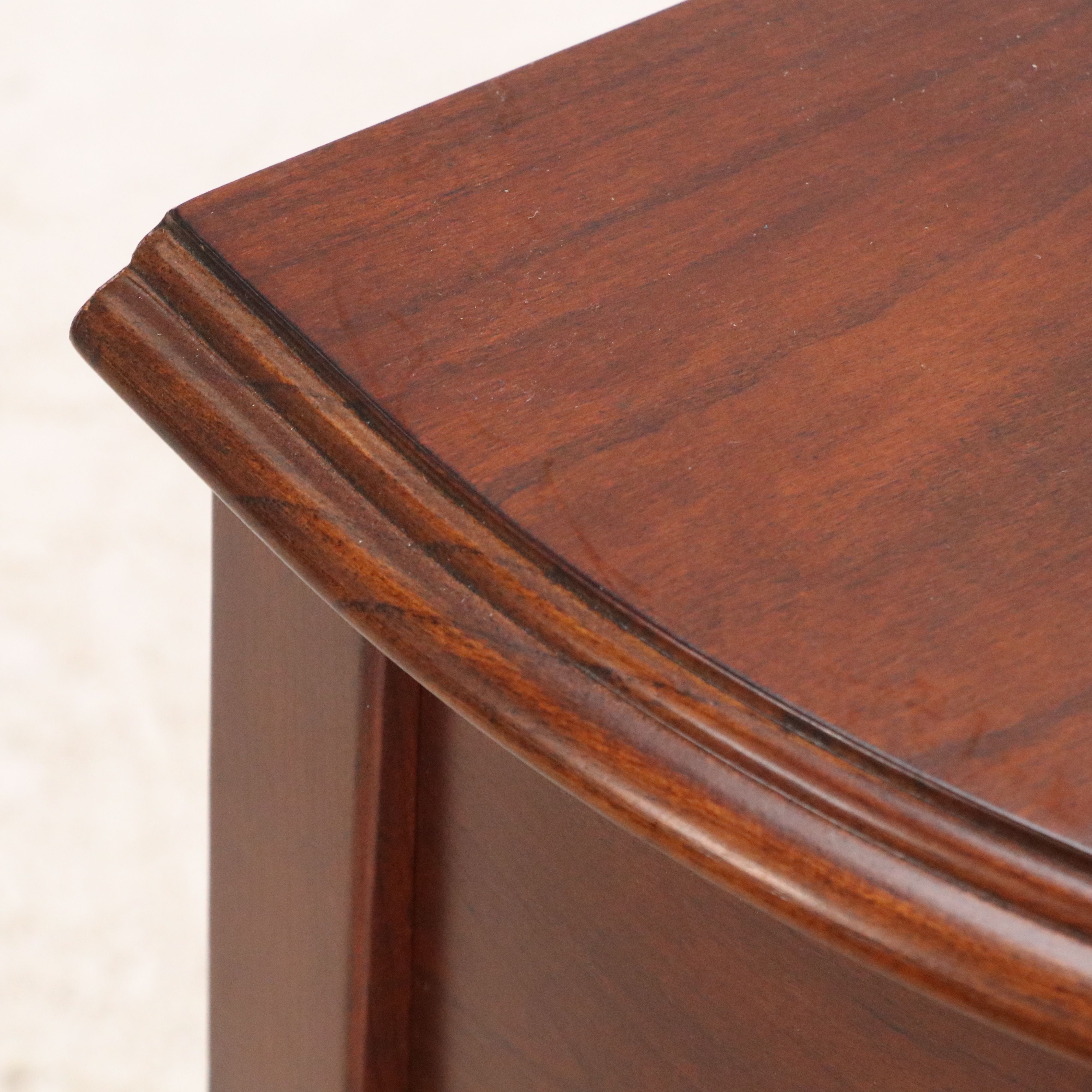 Butler Specialty Company Georgian Style Mahogany Finish Demilune Table