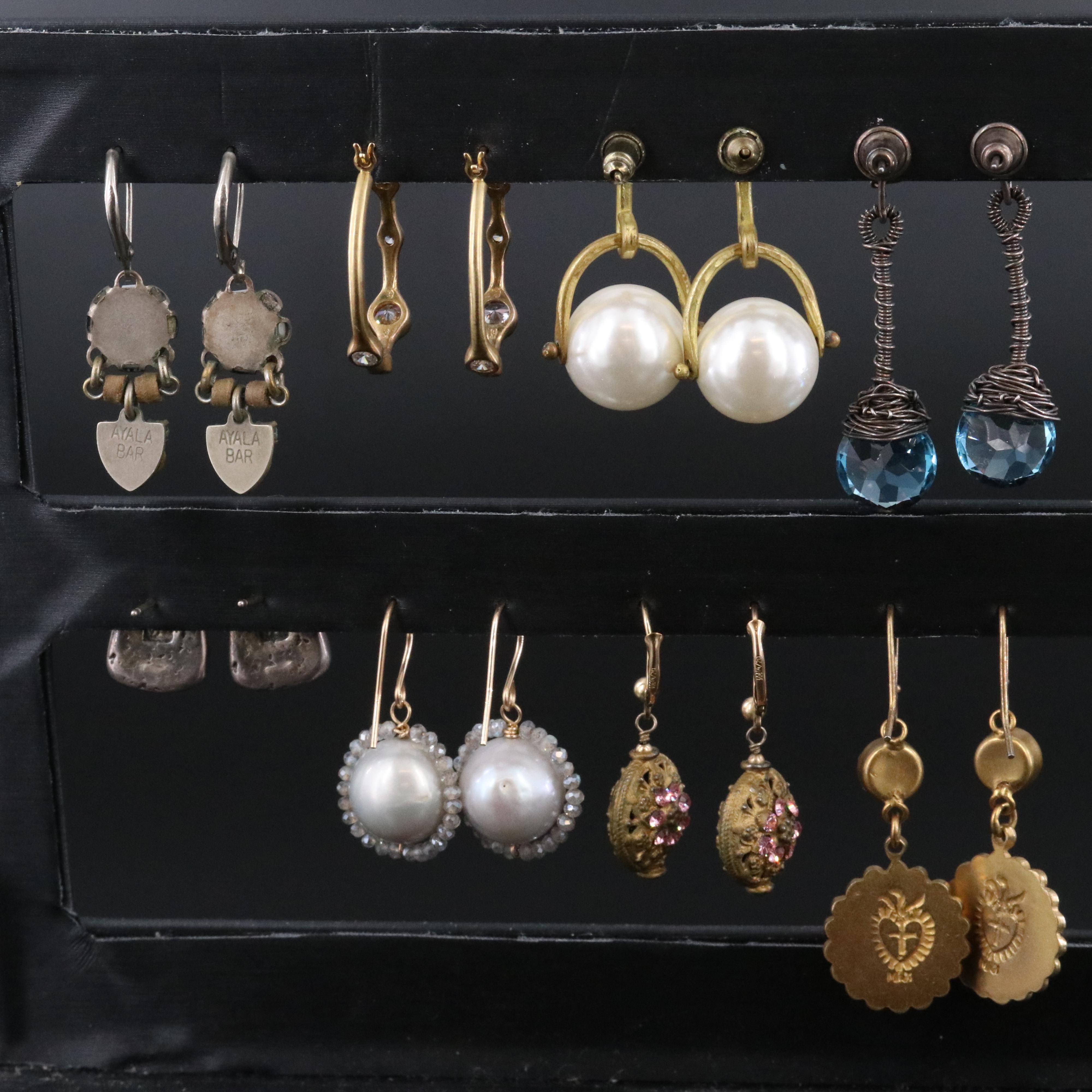 Earring Collection Featuring Sterling, Gold-Filled, Turquoise and Chalcedony
