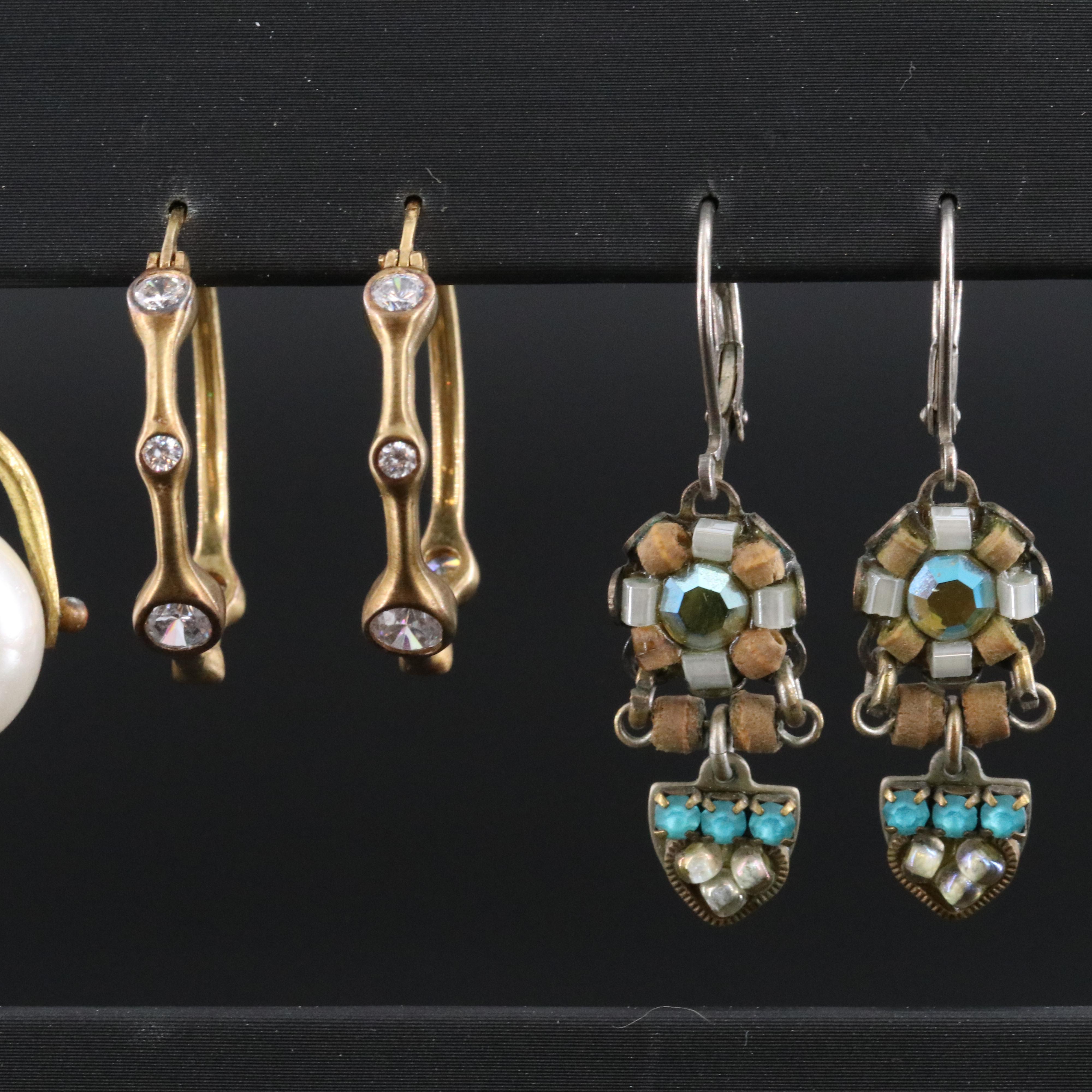 Earring Collection Featuring Sterling, Gold-Filled, Turquoise and Chalcedony