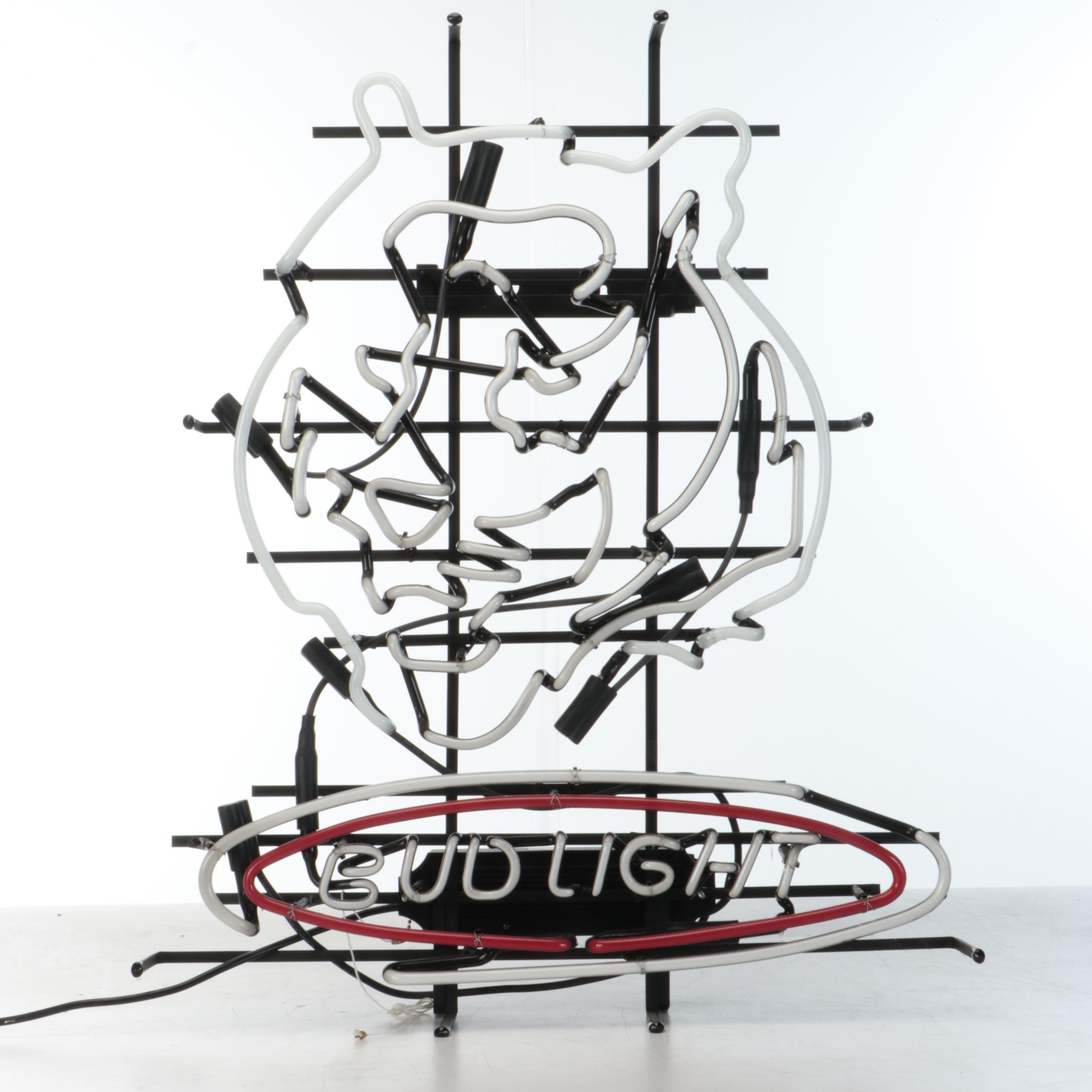 Bud Light Tiger Neon Sign