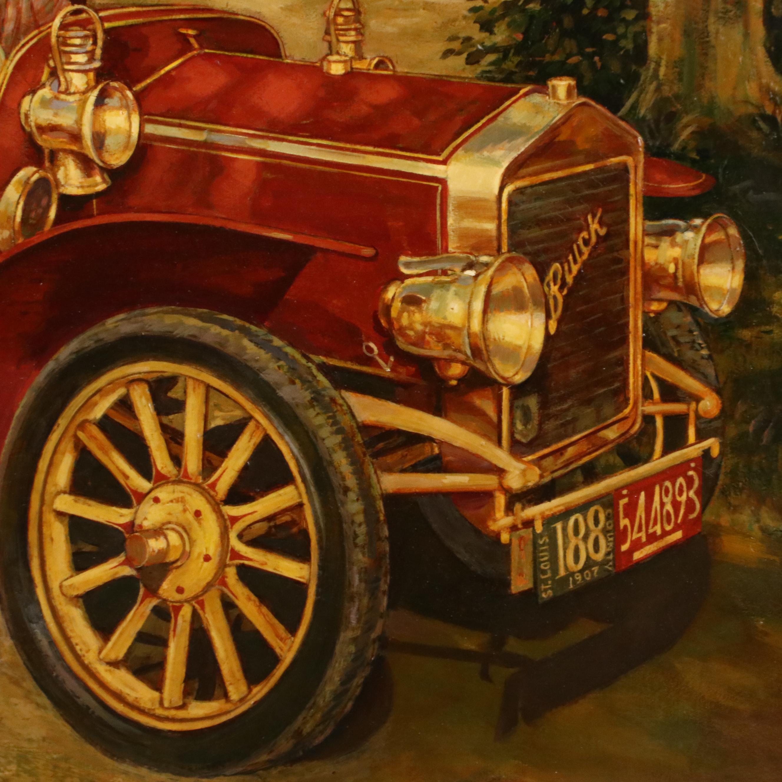 Lee Dubin American Dream Genre Oil Painting, 21st Century