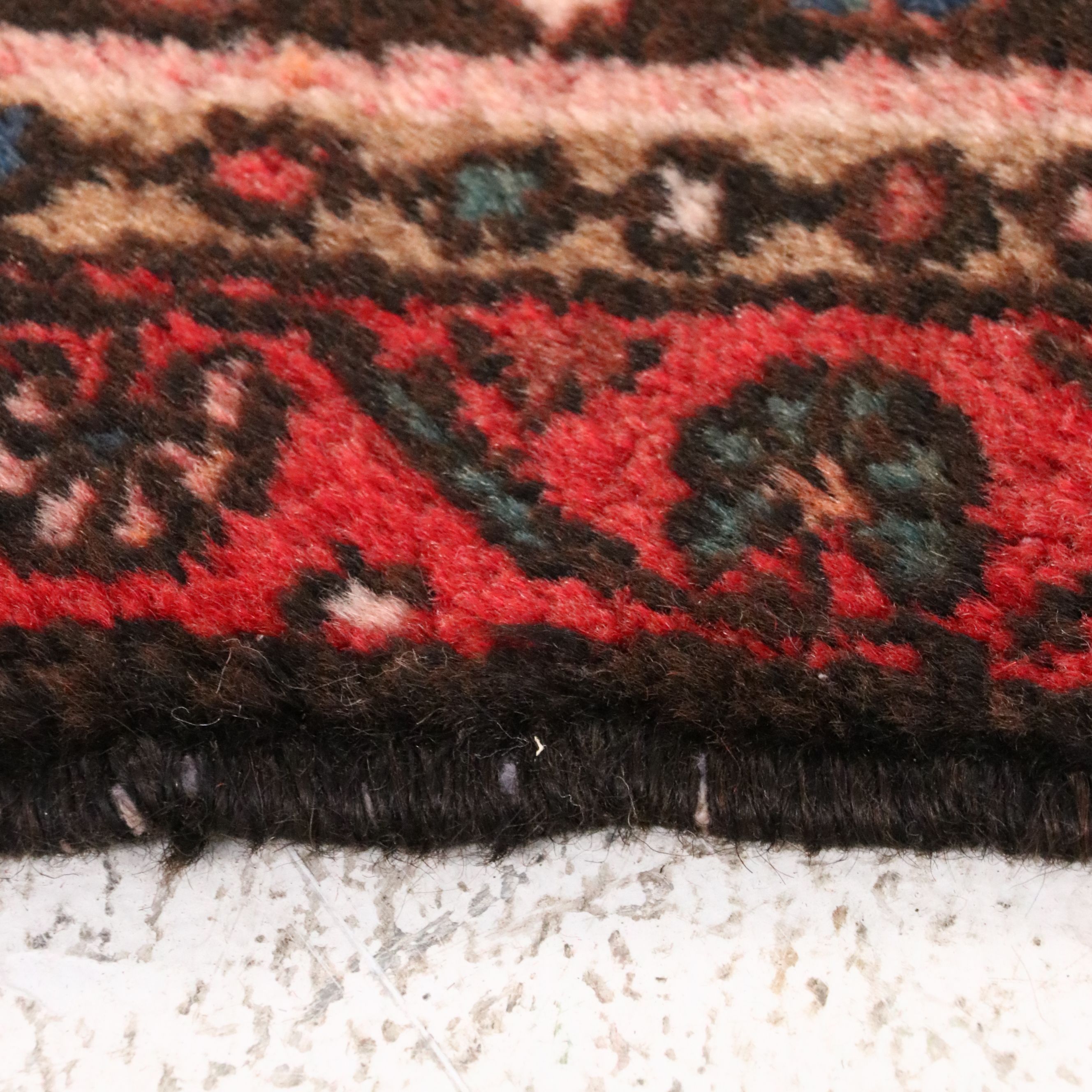 3'8 x 13'3 Hand-Knotted Persian Hamadan Long Rug