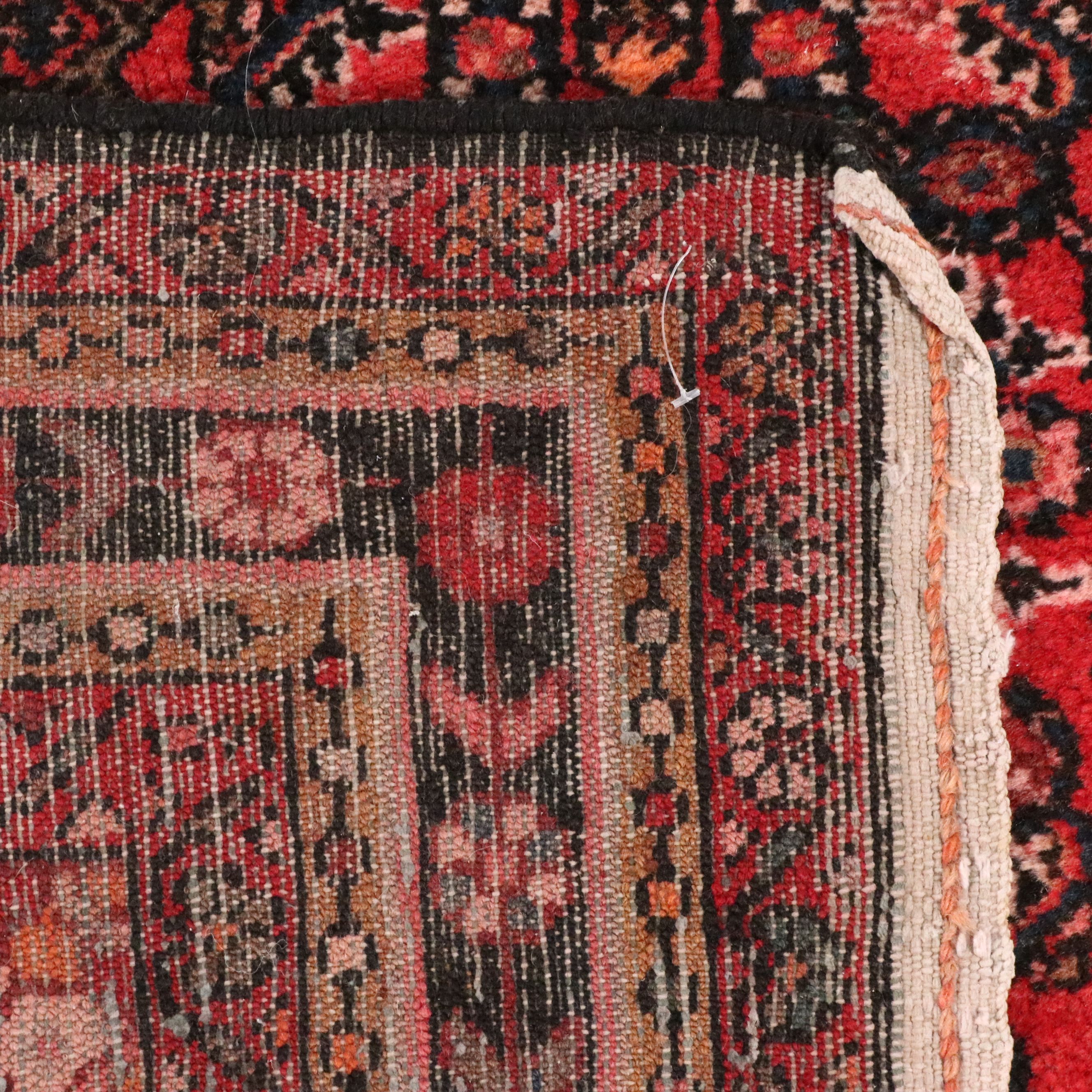 3'8 x 13'3 Hand-Knotted Persian Hamadan Long Rug