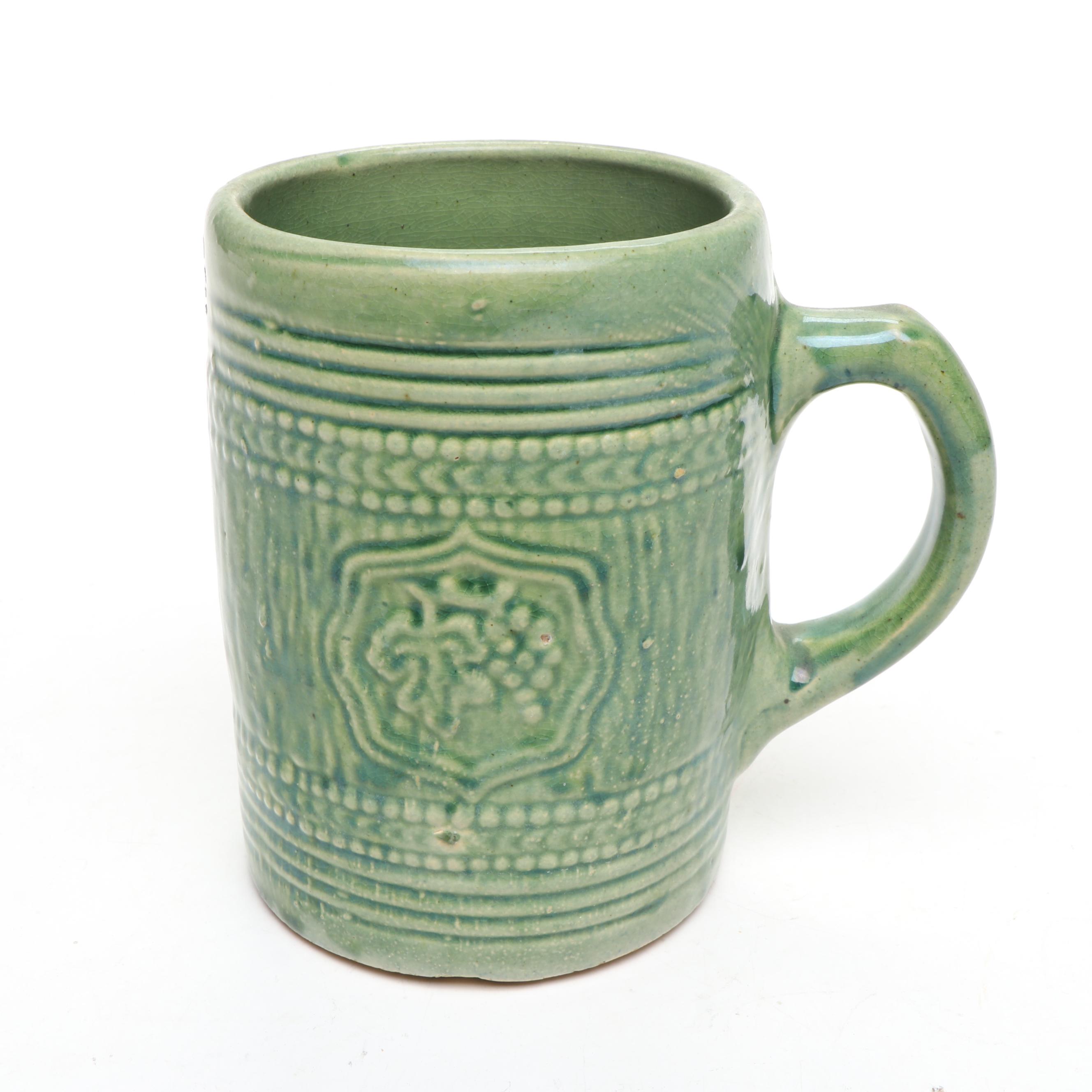 McCoy Majolica Tankard and Corn King Pitcher, Early to Mid-20th Century