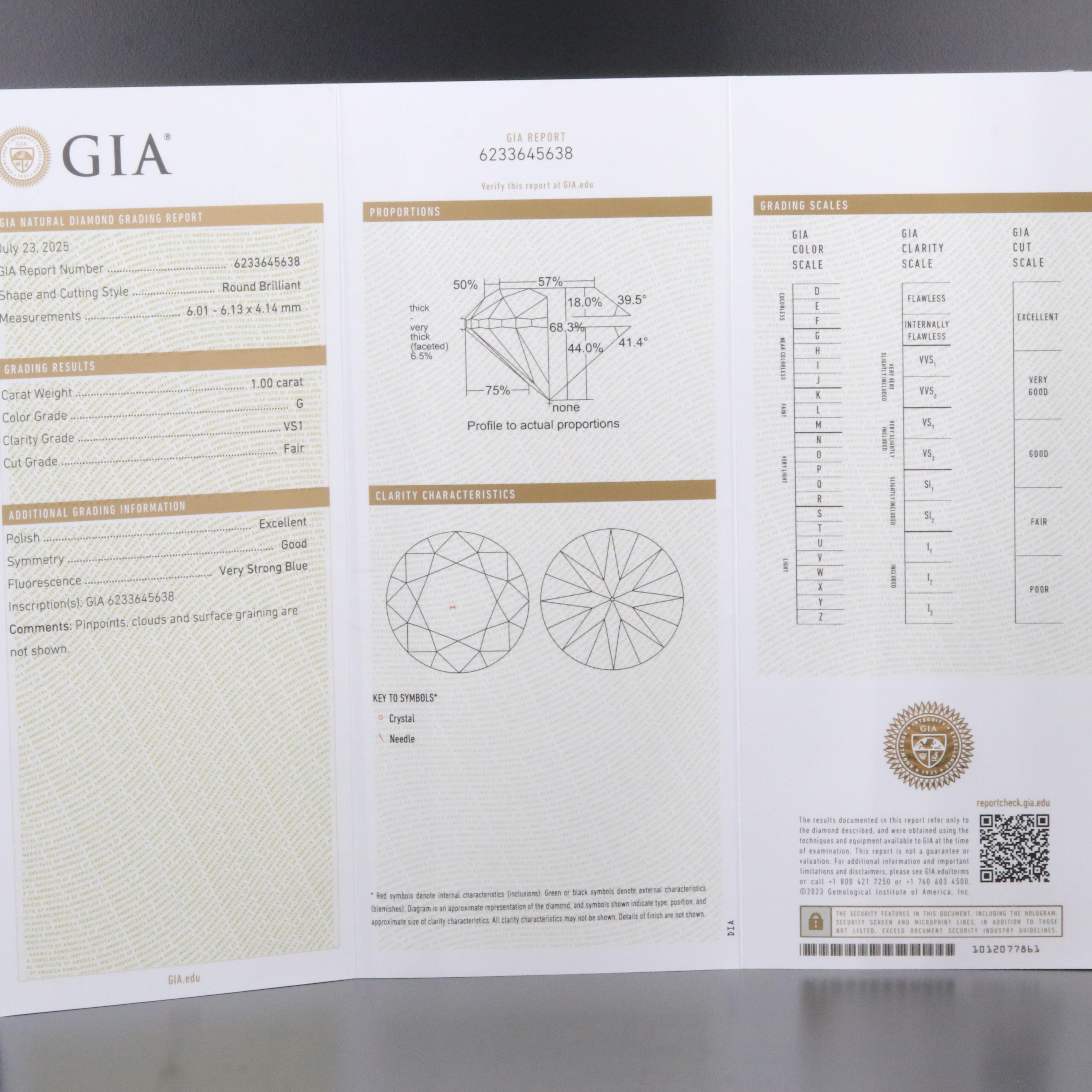 Platinum 2.00 CTW Diamond Stud Earrings with GIA Online and Physical Reports