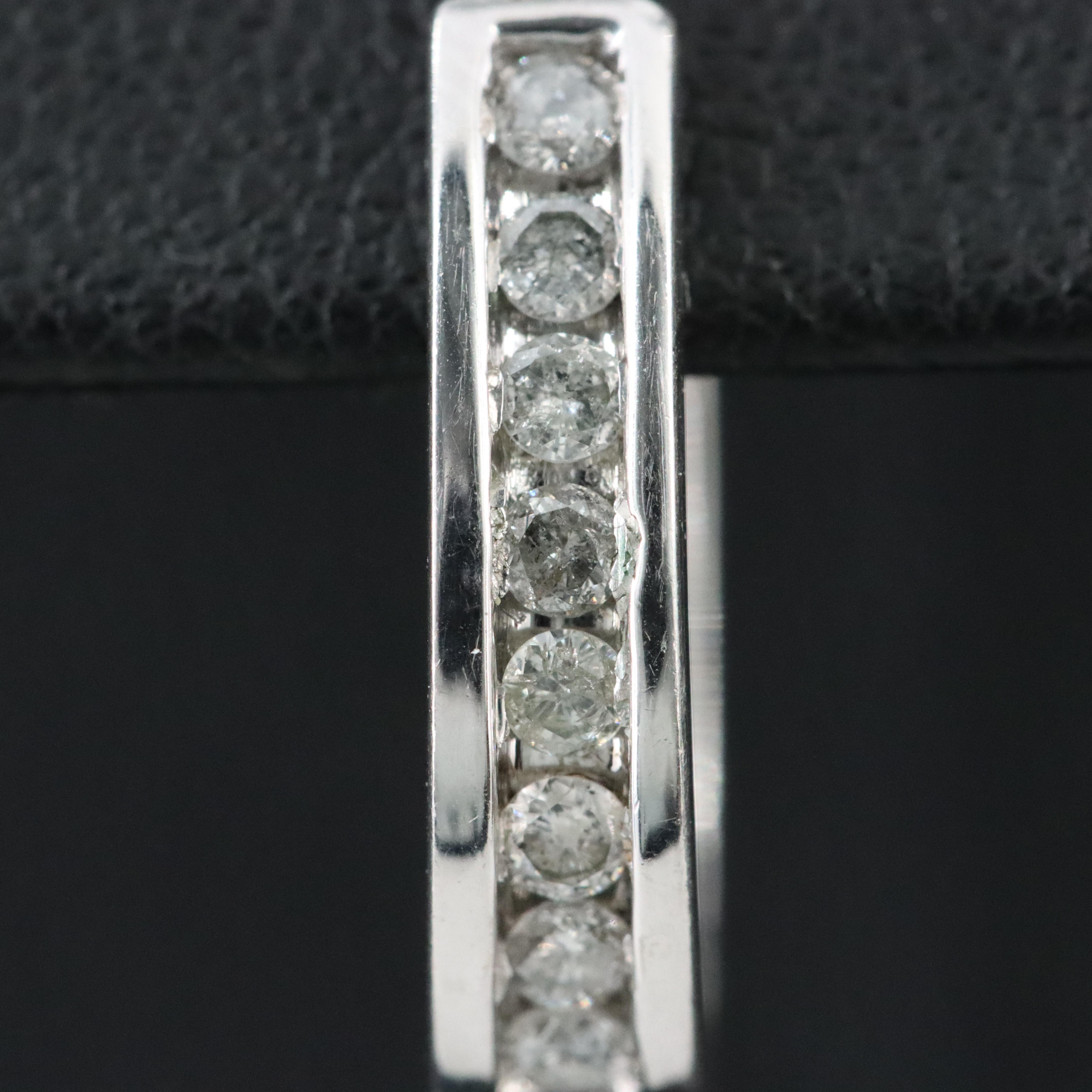 10K 0.46 CTW Diamond Hoop Earrings