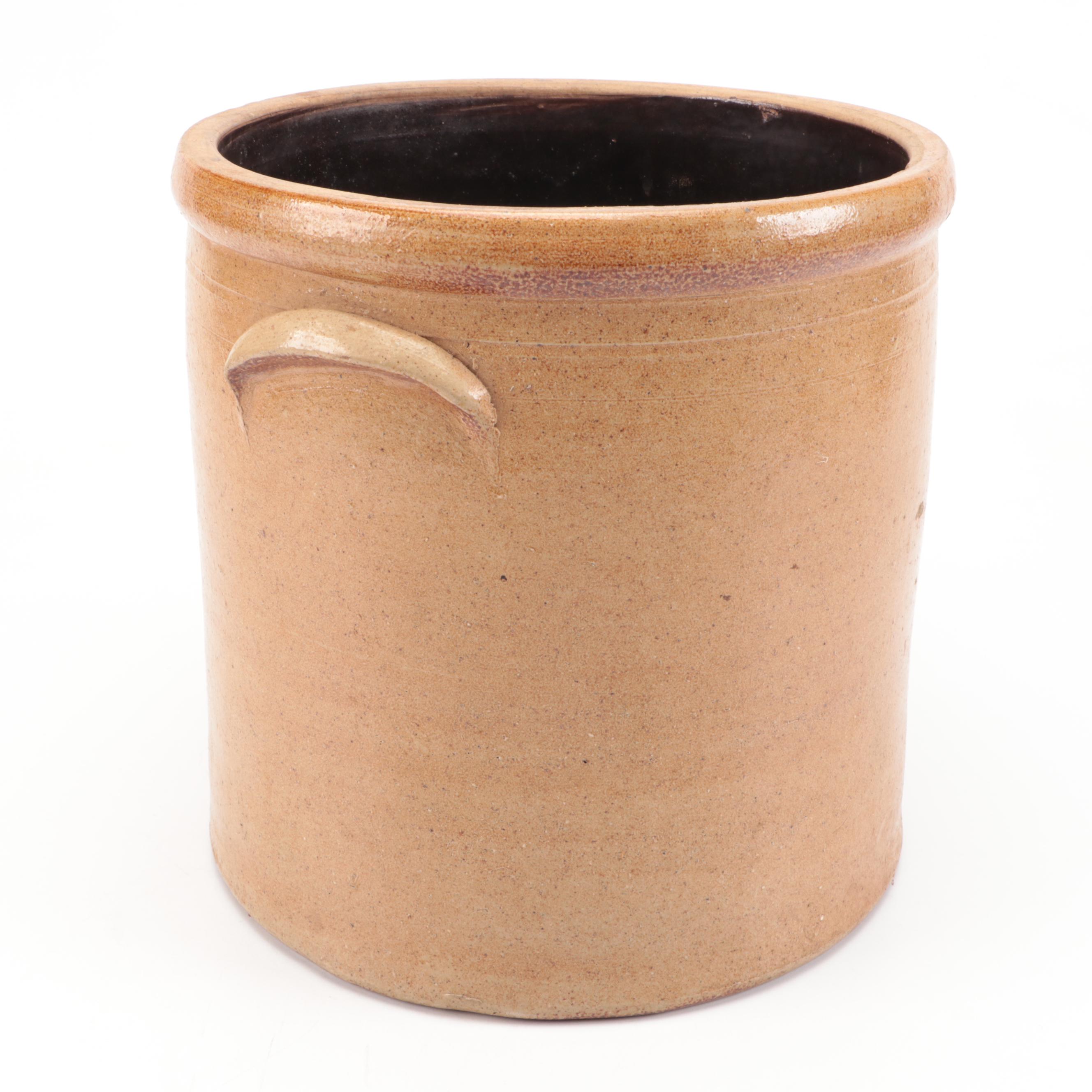 Red Wing Four Gallon Crock with Cobalt Bee Sting Design and Stoneware