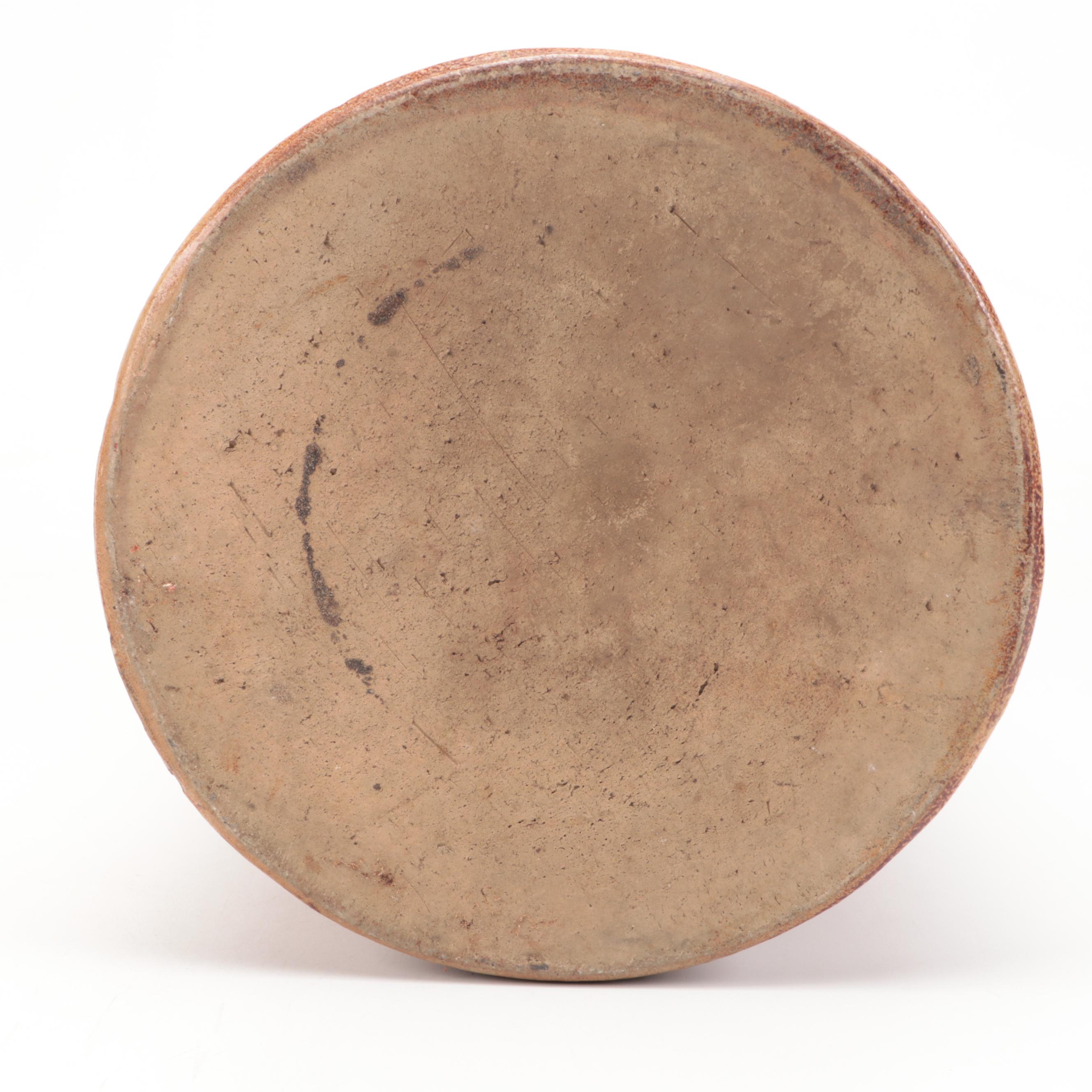 Red Wing Four Gallon Crock with Cobalt Bee Sting Design and Stoneware