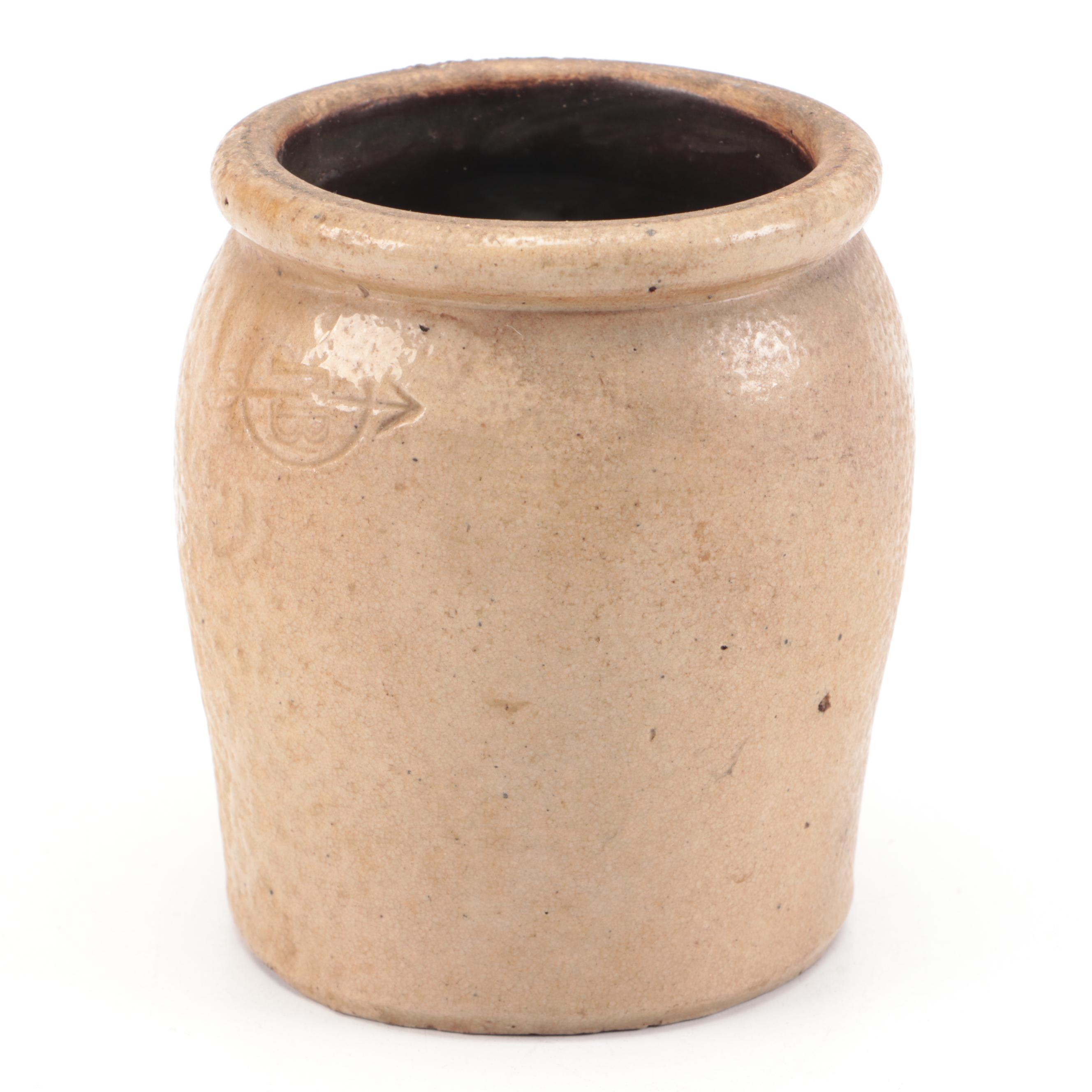 Red Wing Four Gallon Crock with Cobalt Bee Sting Design and Stoneware