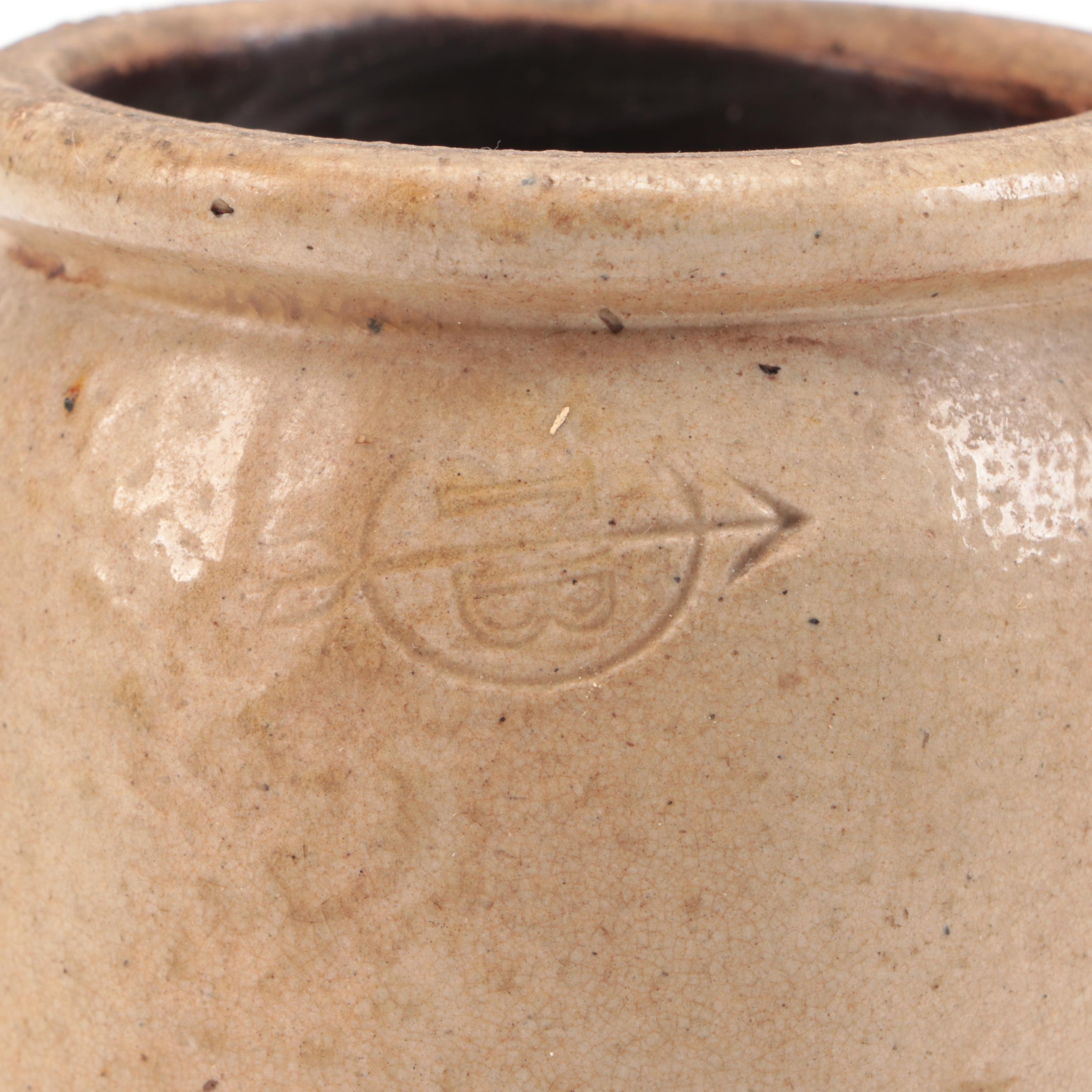 Red Wing Four Gallon Crock with Cobalt Bee Sting Design and Stoneware
