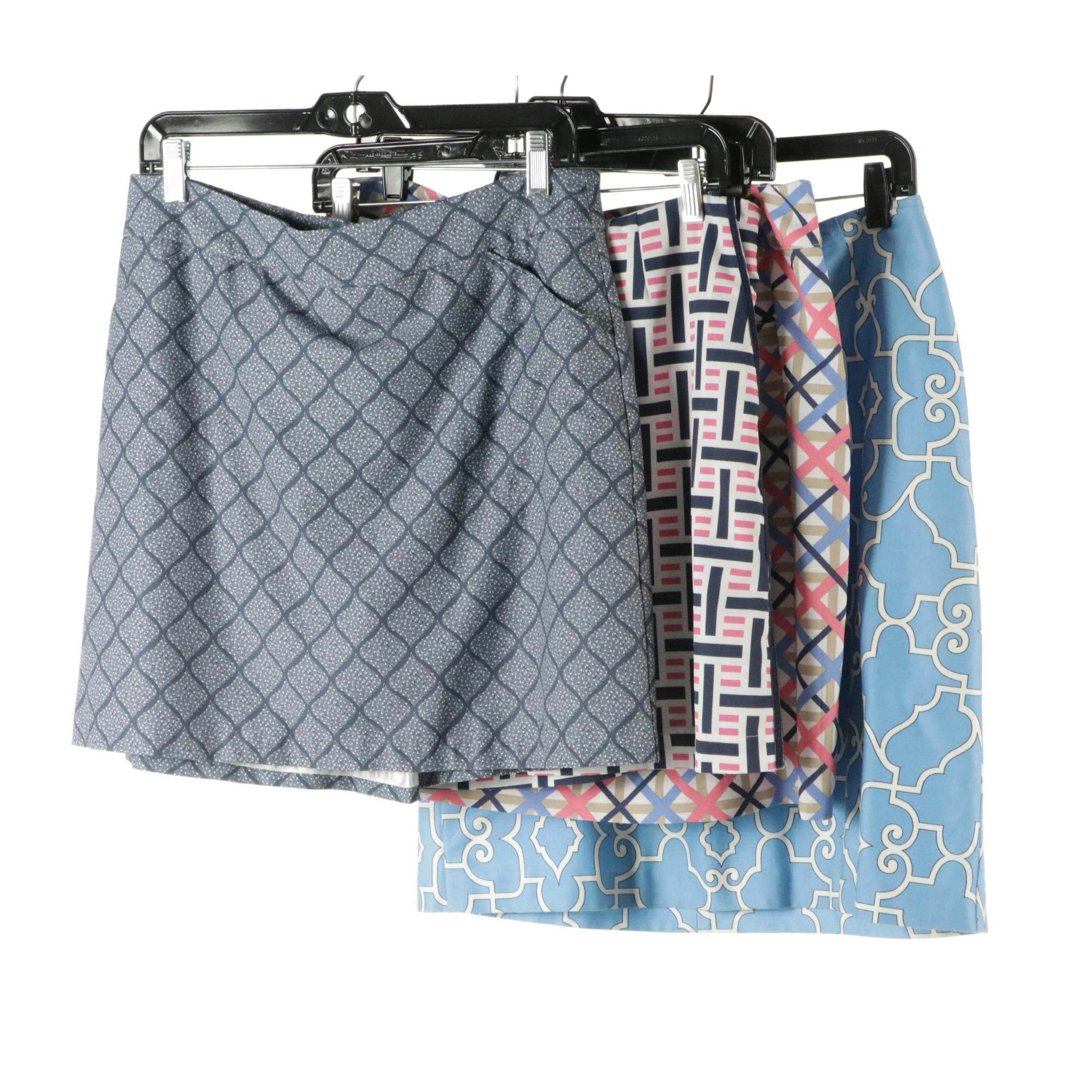 Golftini, Peter Millar, and EP New York Golf Skirts, Melly M Blue Cotton Skirt