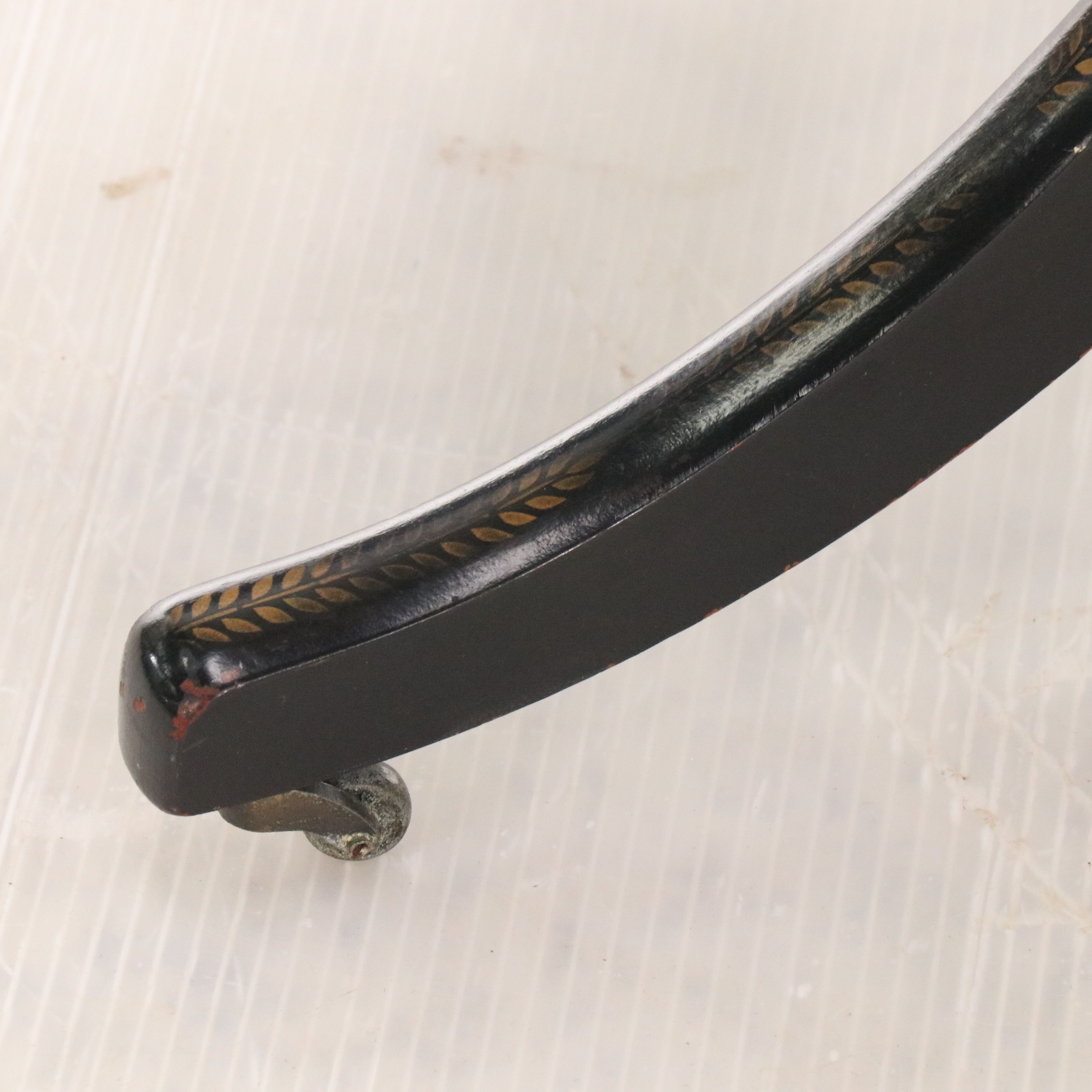 Regency Style Stencil-Decorated and Parcel-Painted Wood Stand, 20th Century